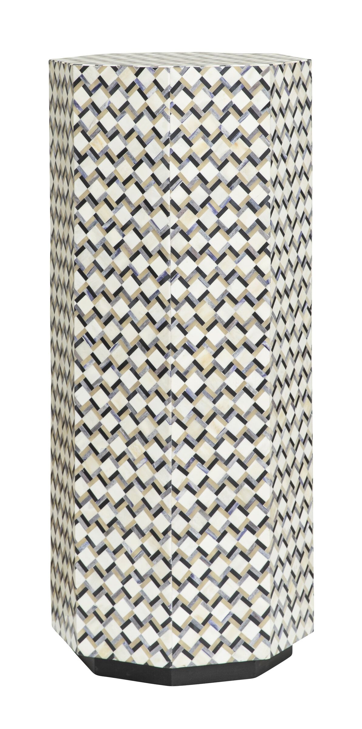 Tower Living Zuil Brendola – Unieke Bottenblad Pilaren in Beige, 100 cm Hoog