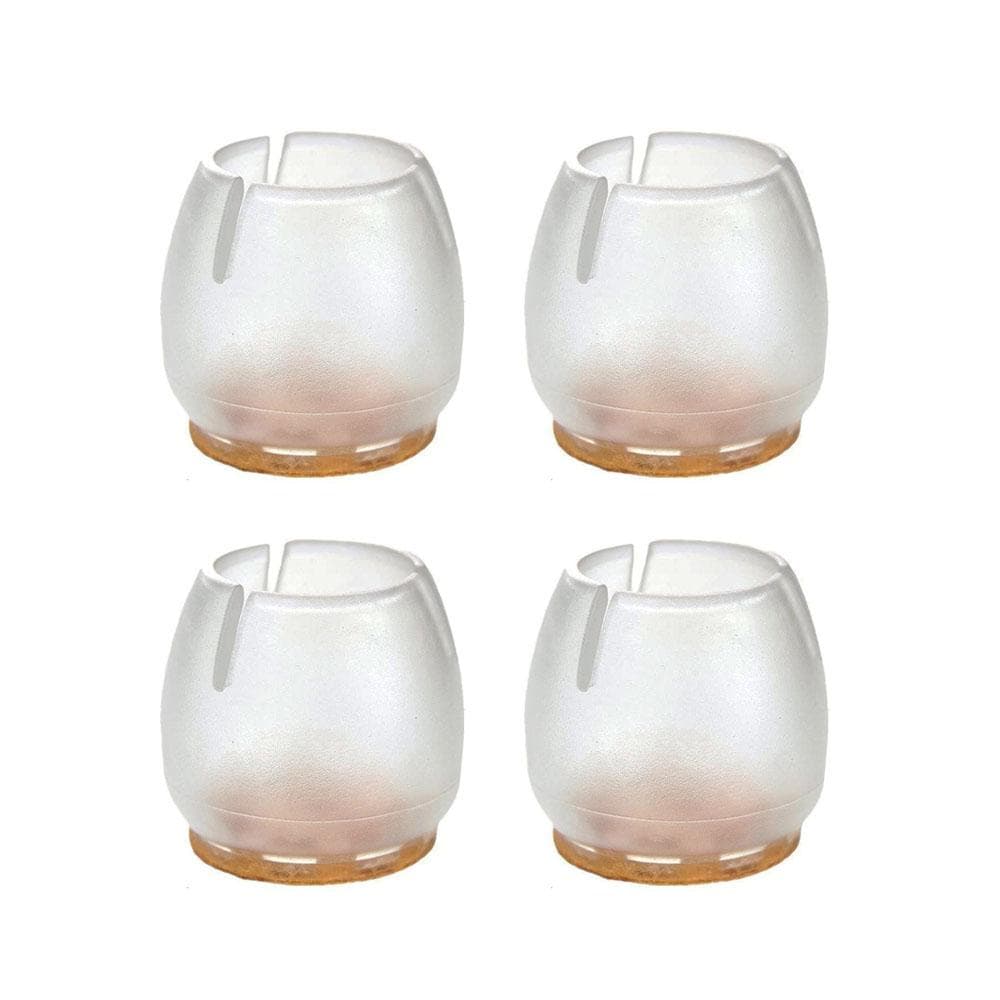 Transparante Ronde Stoeldoppen Ø 1,8 cm – Set van 4