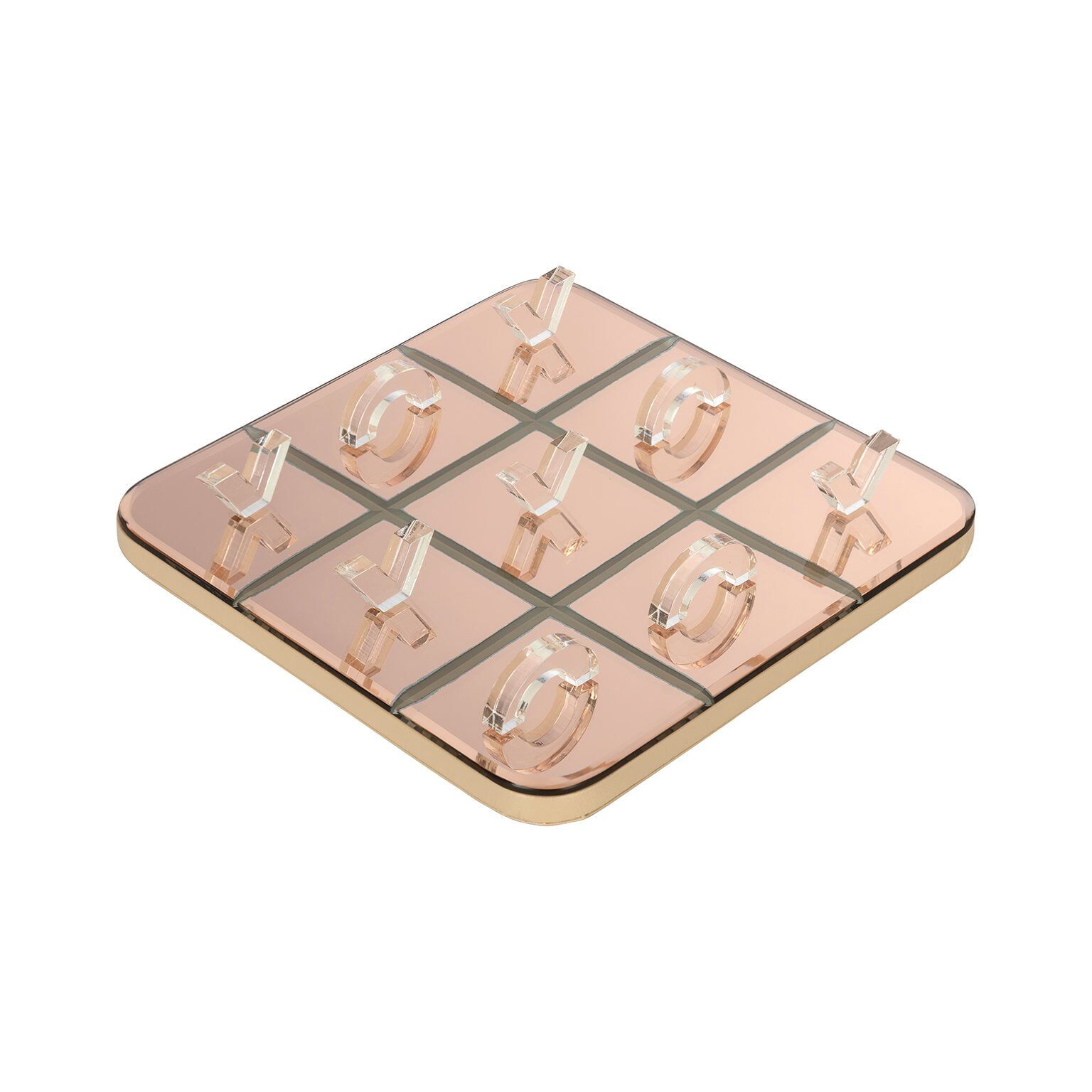 Transparante Tic Tac Toe ornament van Richmond Interiors – Elegante 3D‑decoratie