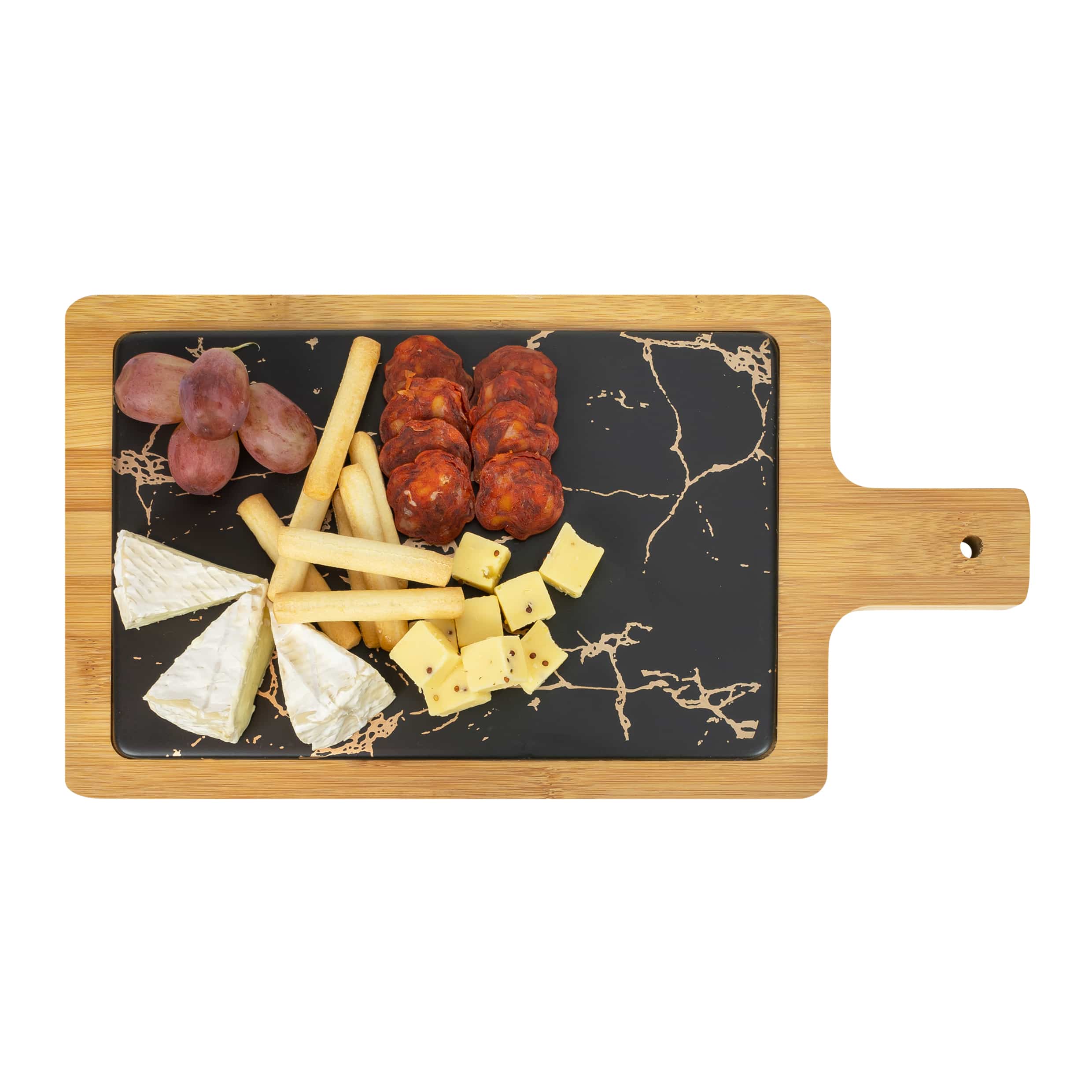 Trendy Krumble borrelplank met marmerlook – stijlvol serveren in een handzaam formaat