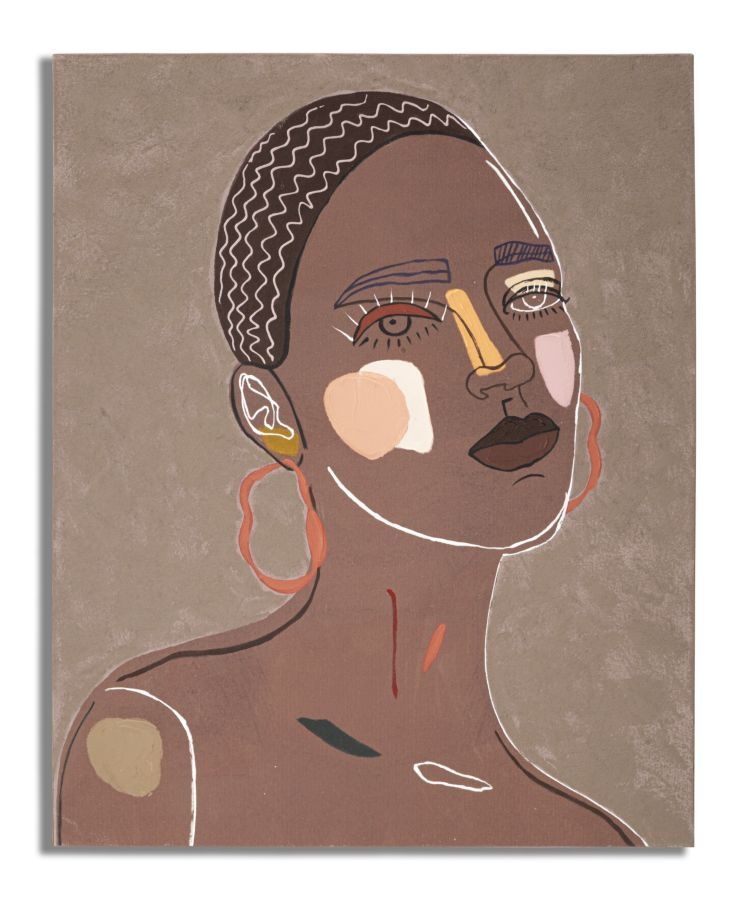 Tribe‑inspiratie voor je muur: Mauro Ferretti muurschildering 80 × 100 cm