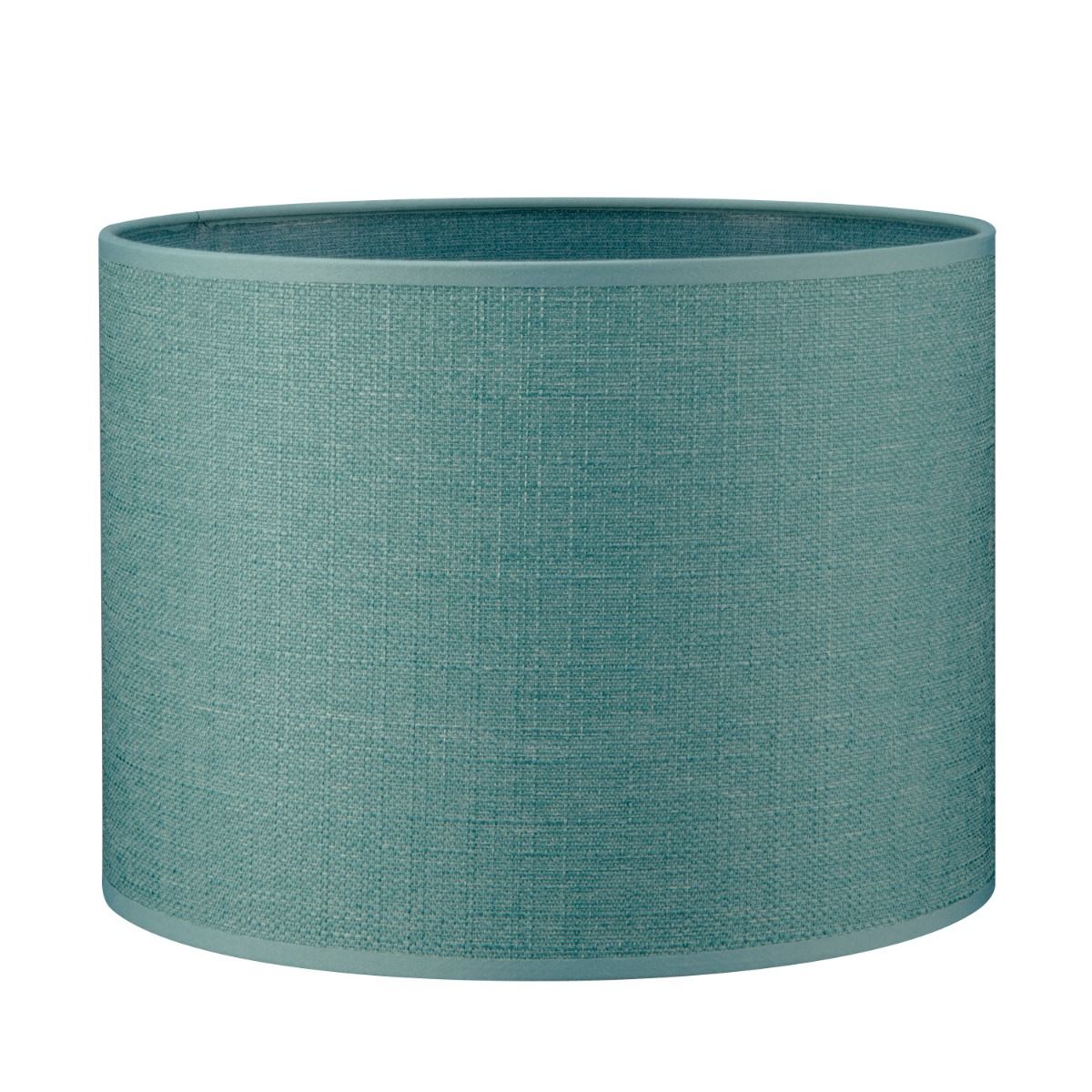 Turquoise canvas lampenkap 25 – een frisse, handgemaakte lichtaccent