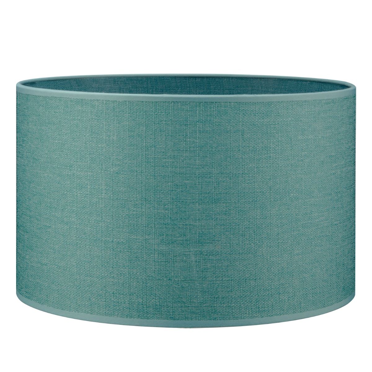 Turquoise Canvas Lampenkap 35 cm – Warm Licht, Natuurlijk Design