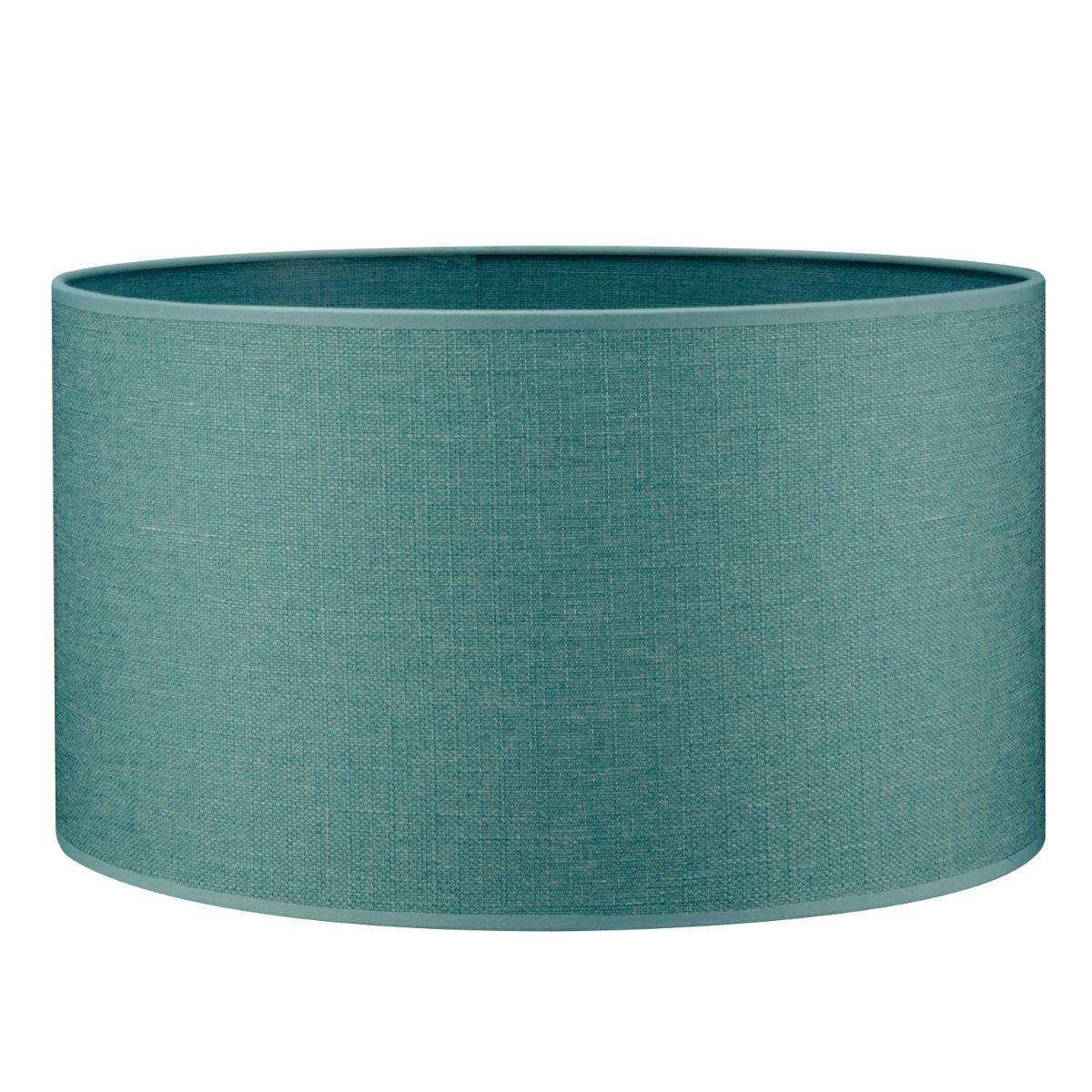 Turquoise Canvas Lampenkap 40 – Stijlvolle, Lichtdoorlatende Rondlampenkap