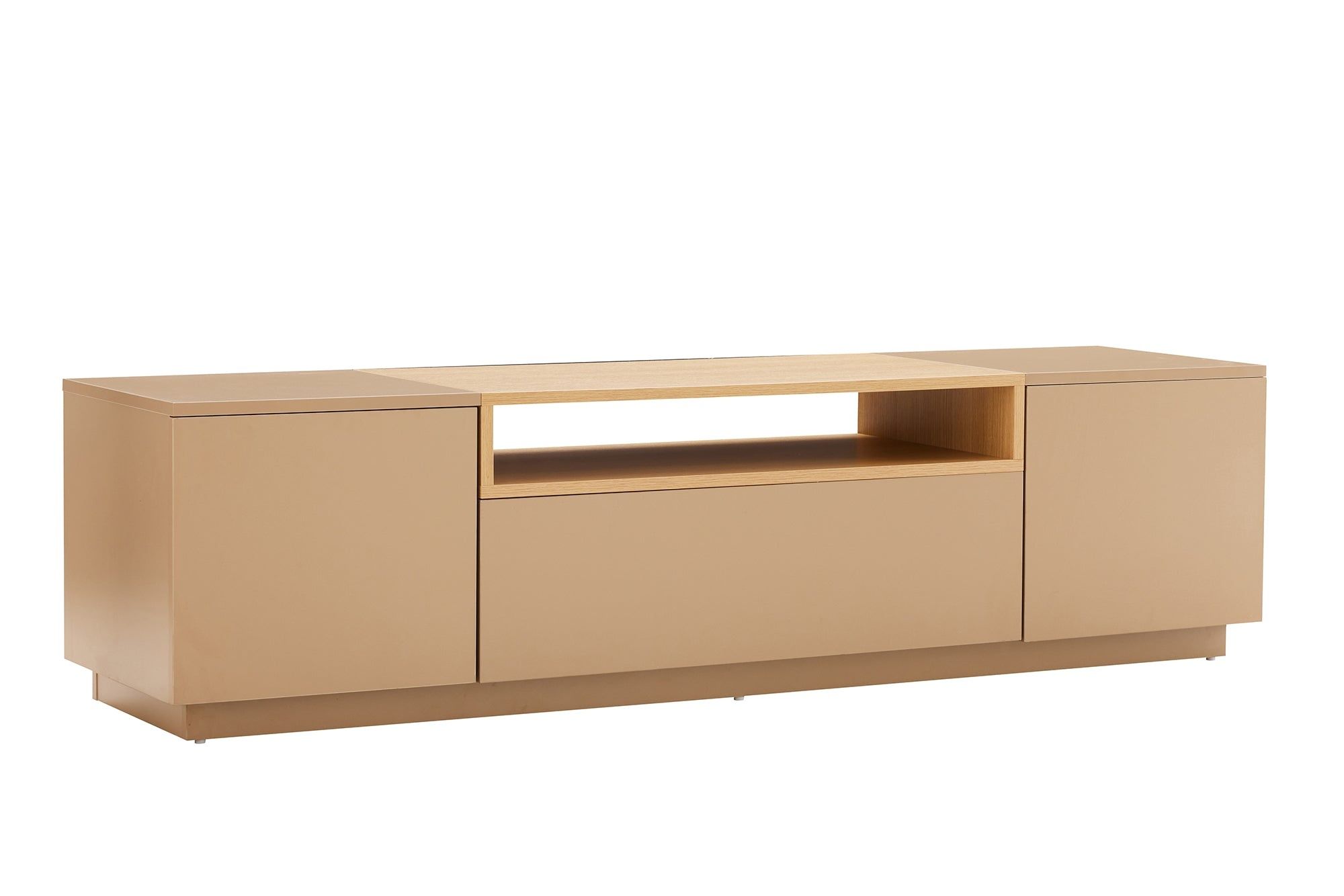 TV‑bord LOFT 160 cm – natuurlijke grijsbeige elegantie van Invicta Interior