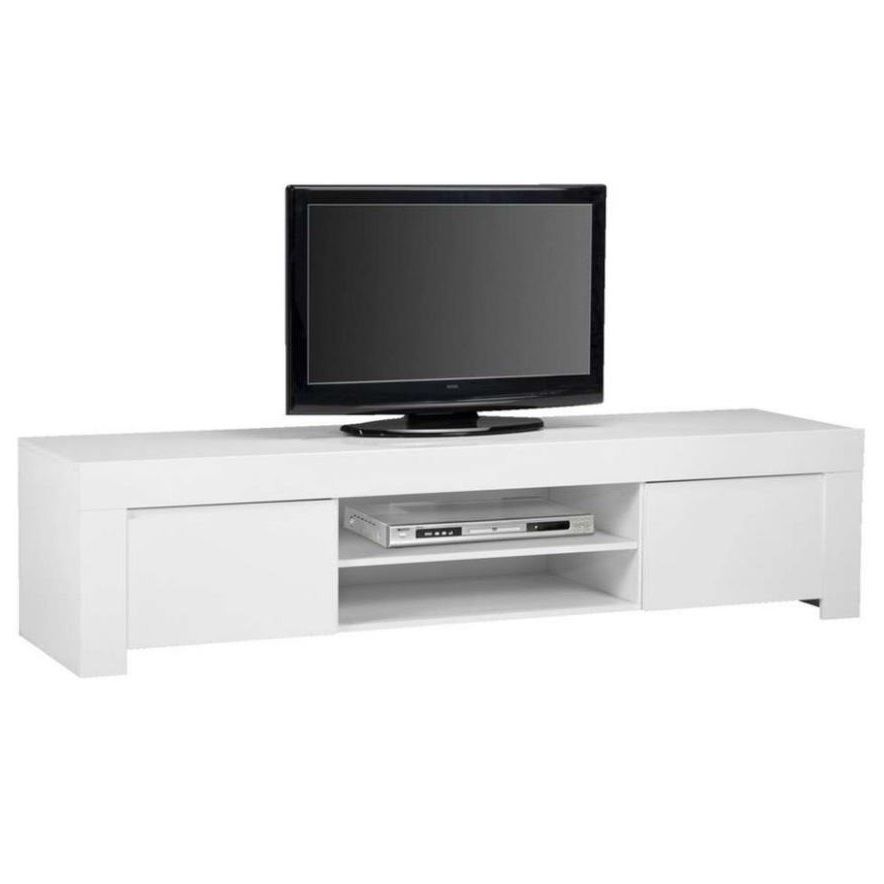 Tv‑meubel Amalfi 190 cm – Hoogglans wit voor een strakke woonkamer