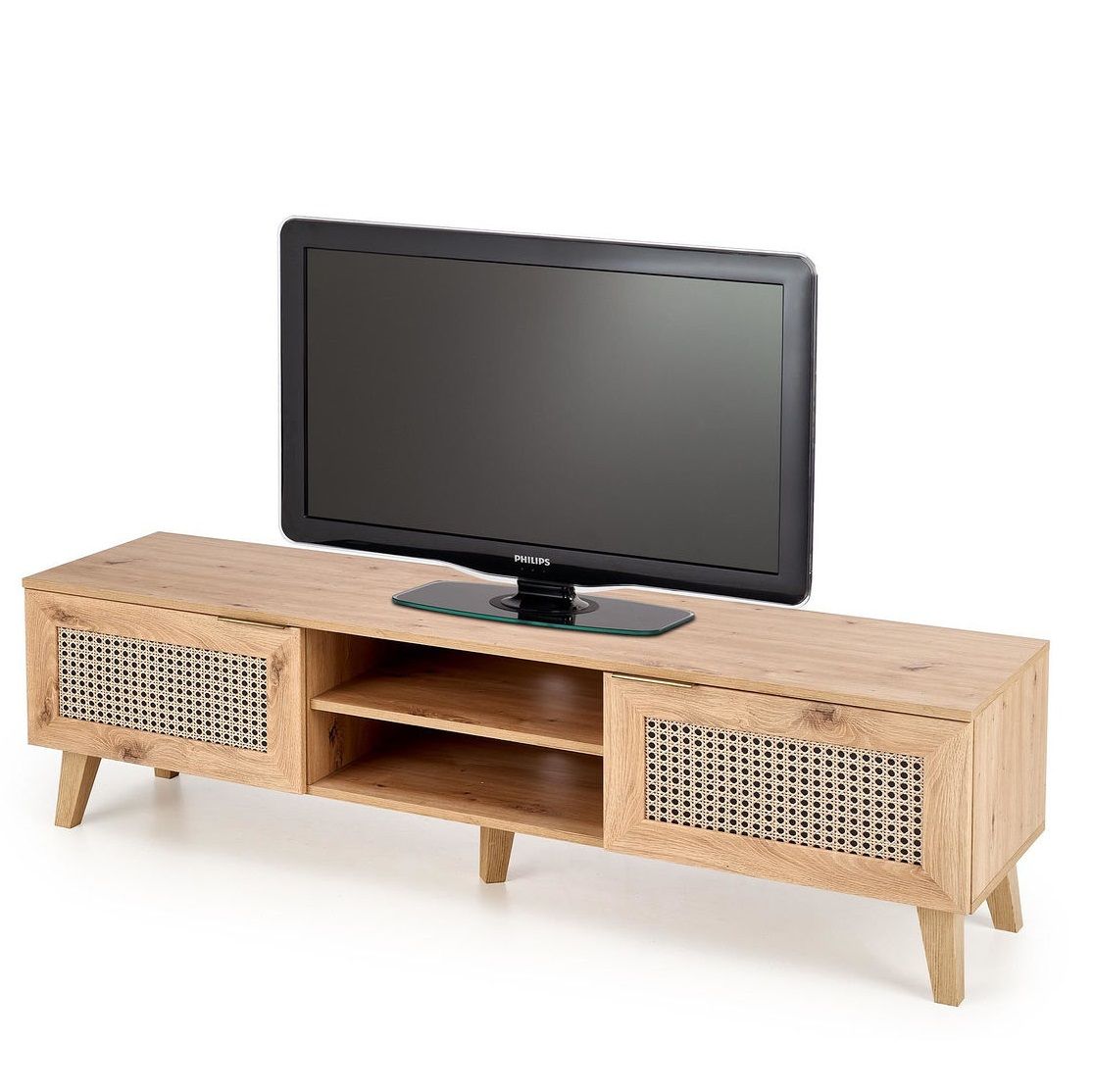 TV‑Meubel Borneo – 150 cm breed, Scandinavisch‑Boho design
