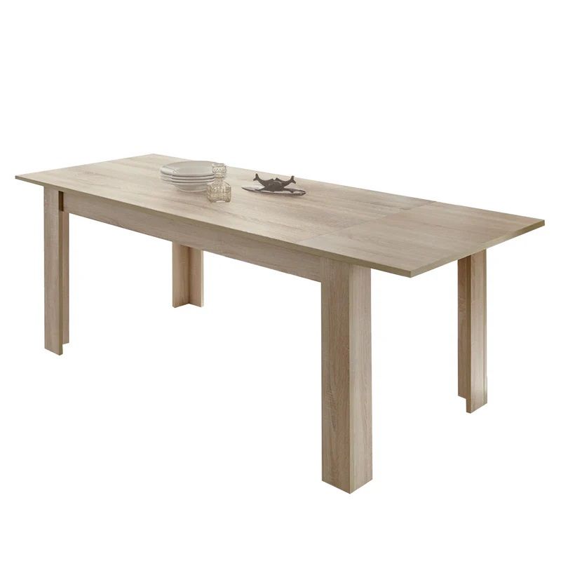 Uitschuifbare eettafel Dama – modern sonoma eiken, 137‑185 cm