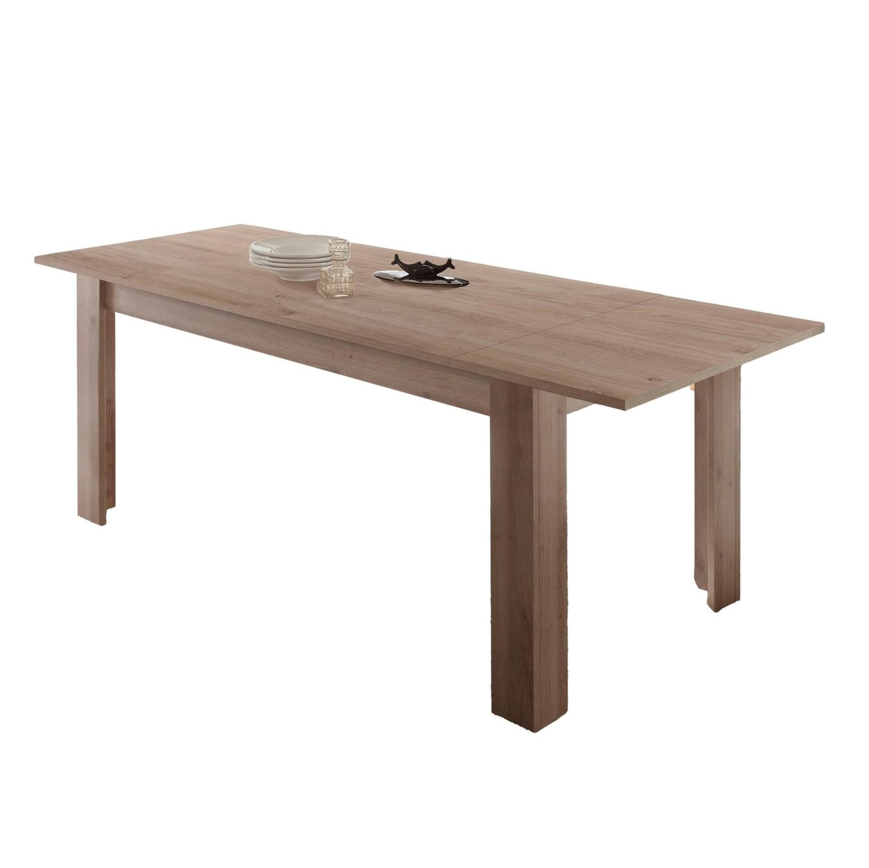 Uitschuifbare eettafel Firenze – stijlvol Cadiz eiken, 137‑185 cm