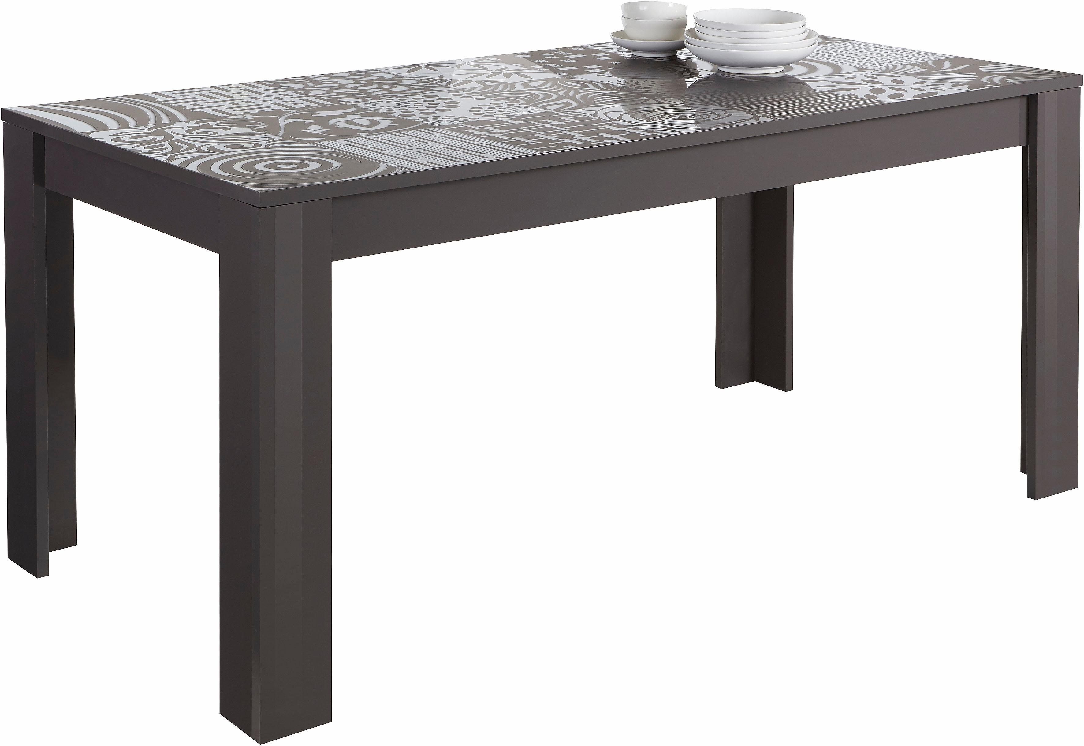 Uitschuifbare eettafel Miro – modern design in hoogglans antraciet (180‑228 cm)