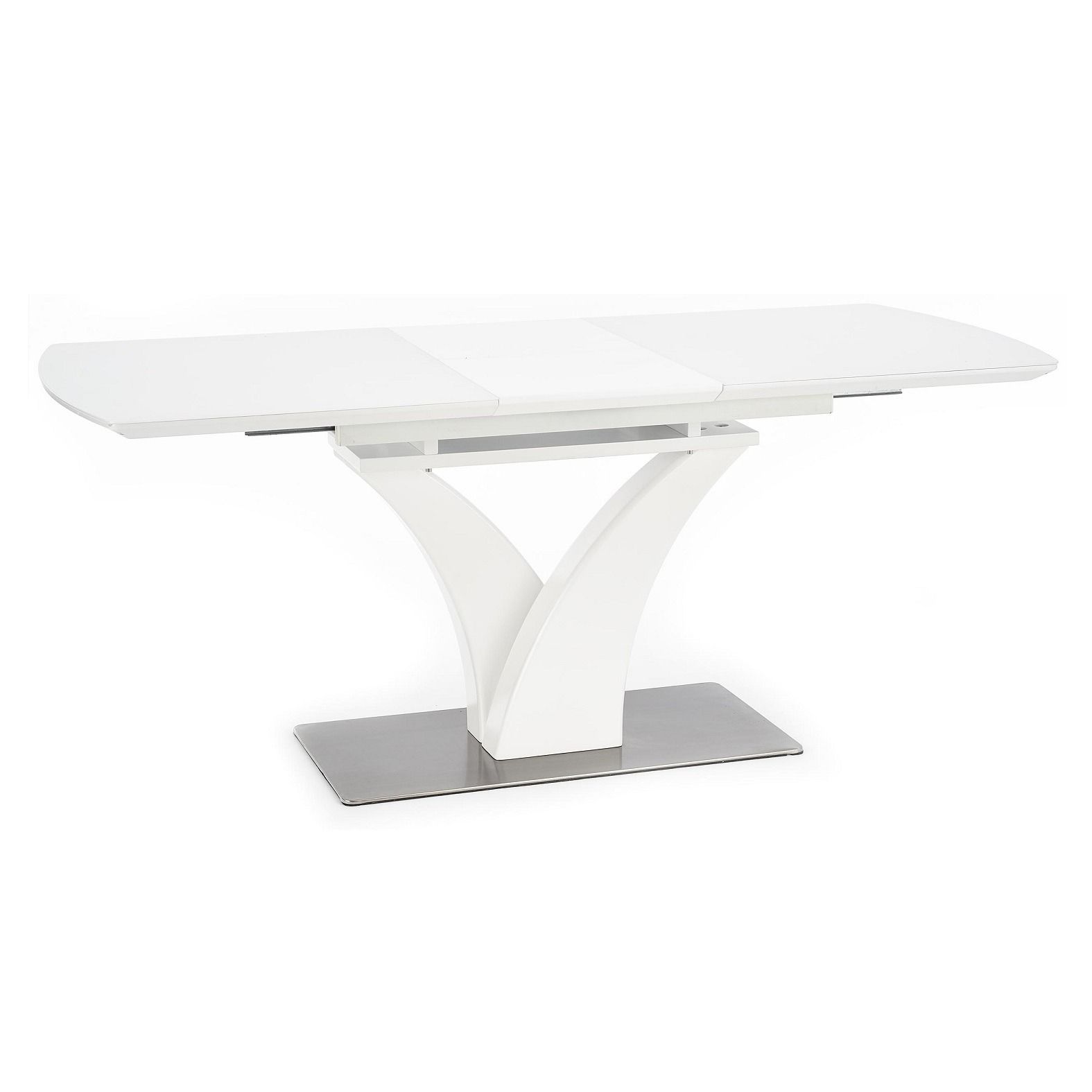 Uitschuifbare eettafel Palermo – stijlvol wit, 140‑180 cm breed