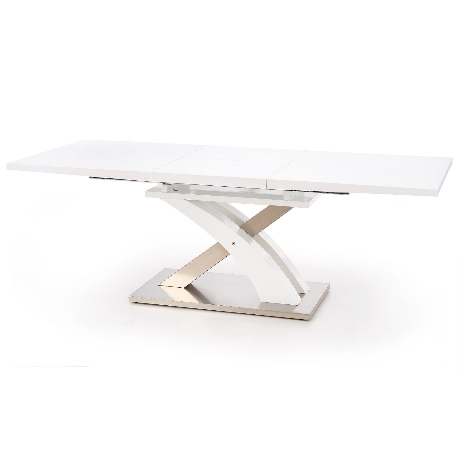 Uitschuifbare eettafel Sandor 160–220 cm in stijlvol wit – flexibel en duurzaam