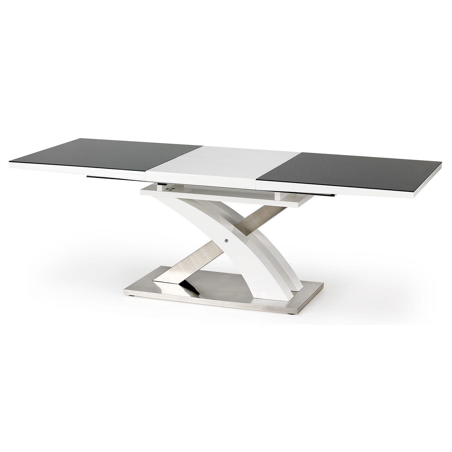 Uitschuifbare eettafel Sandor 2 – stijlvol & flexibel van 160 cm tot 220 cm (zwart)