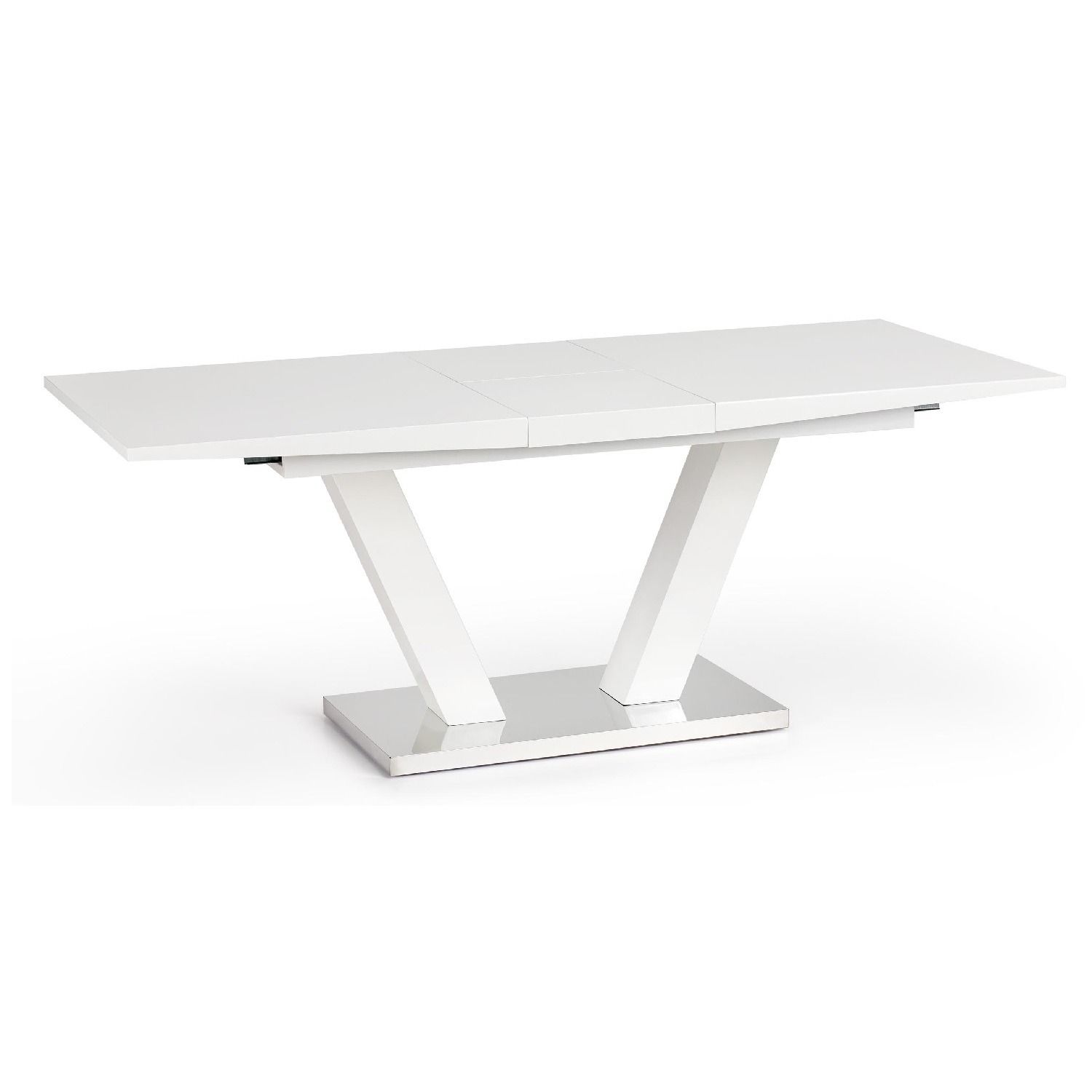 Uitschuifbare eettafel Vision – stijlvolle witte tafel 160‑200 cm