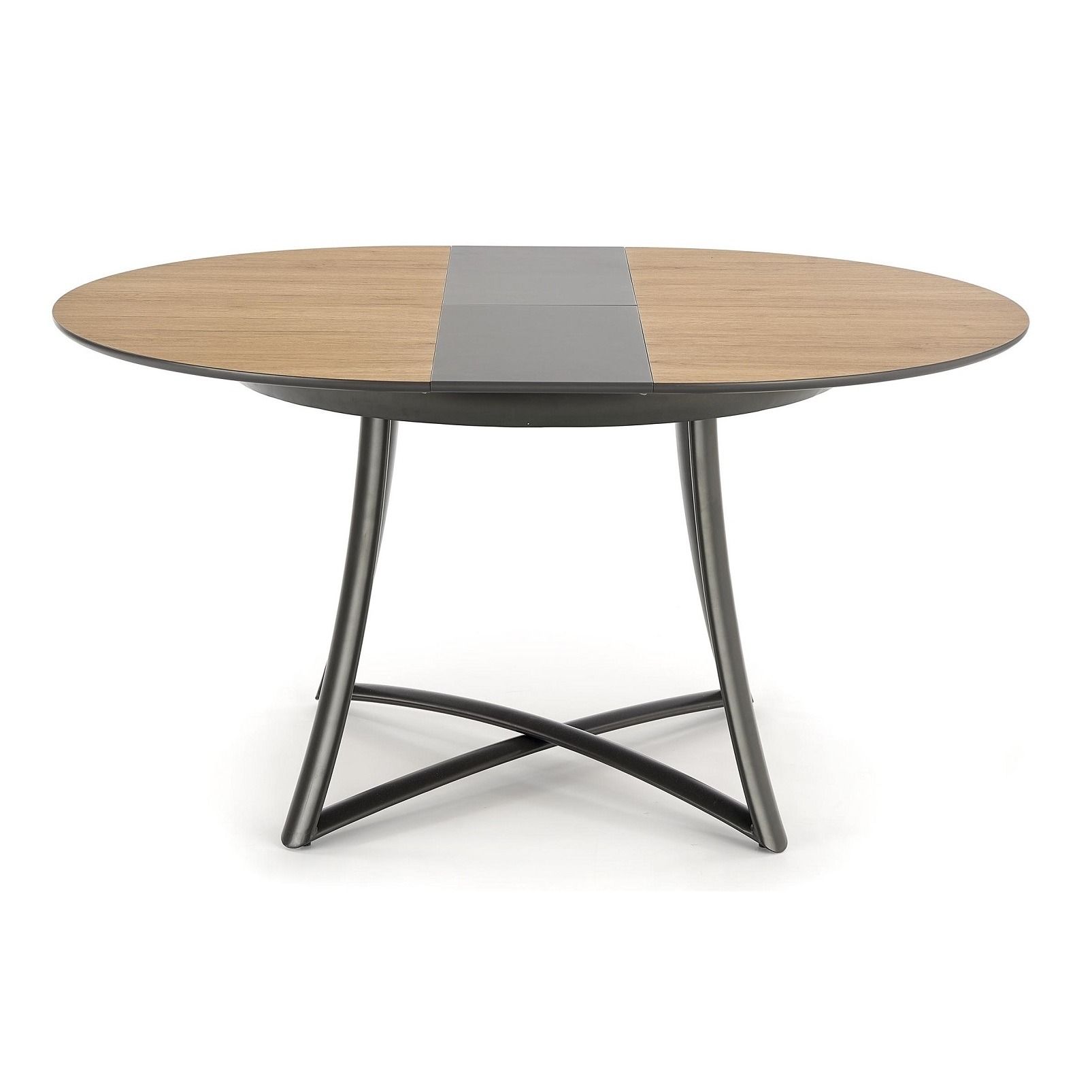 Uitschuifbare ronde eettafel Moretti – Flexibel design in goud eiken