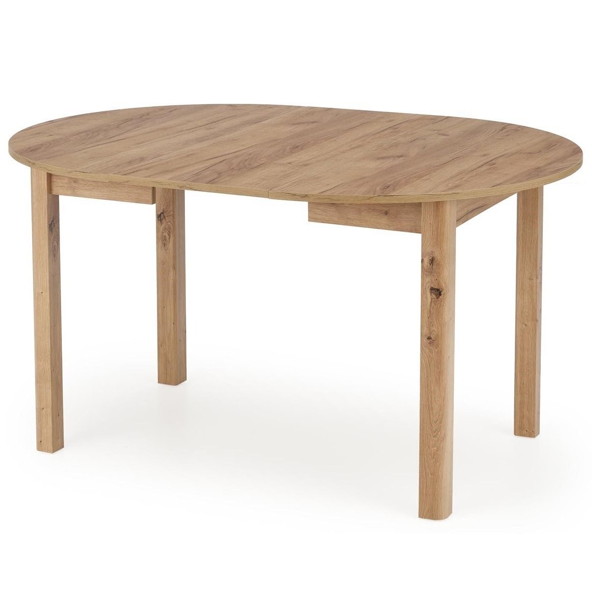 Uitschuifbare ronde eettafel Ringo – eiken, 102‑142 cm | Home Style