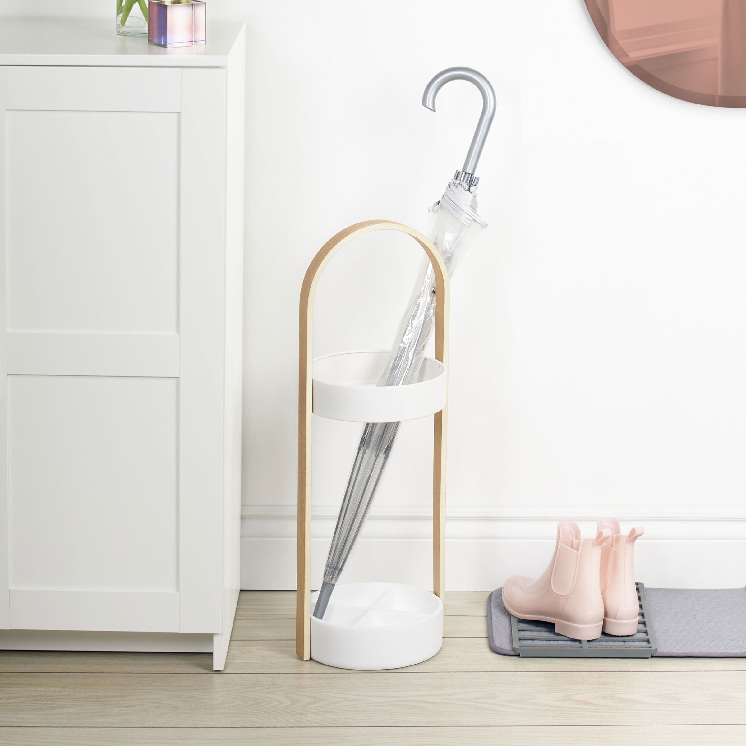 Umbra Bellwood Parapluhouder – Strakke, waterdichte en stijlvolle oplossing voor elke hal