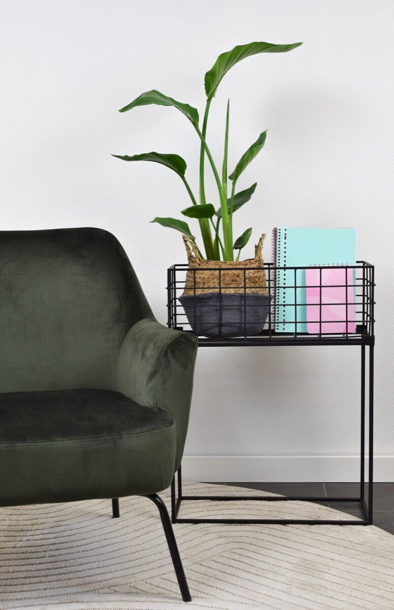 Urban Interiors Bijzettafel Atlanta – Strakke Zwarte Metaallook voor ieder interieur