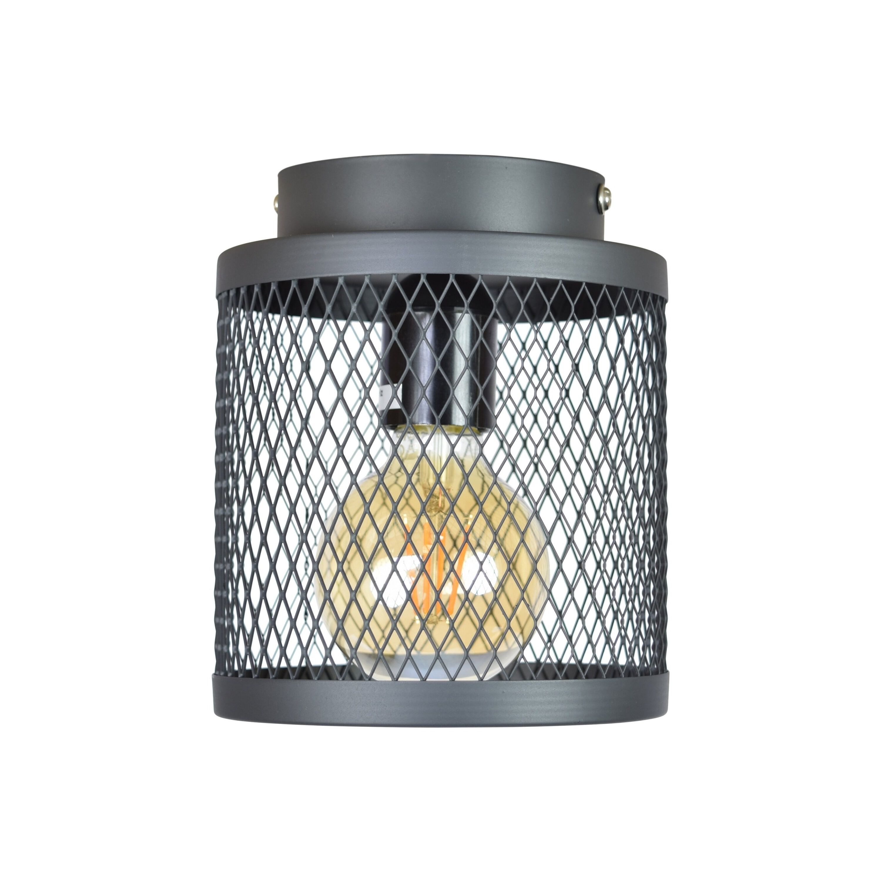Urban Interiors Fence Plafondlamp – Vintage Zwart, Tijdloze Elegantie voor Uw Interieur