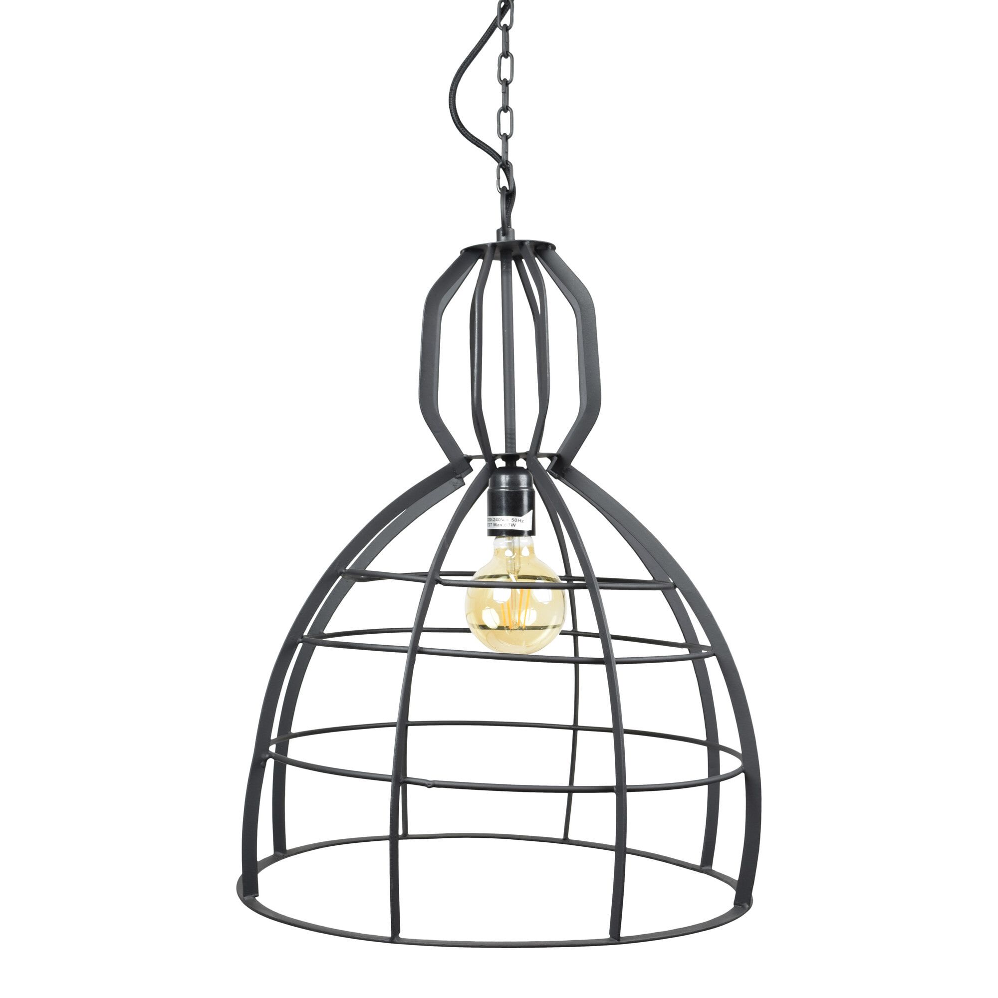 Urban Interiors Hanglamp Scandic 40 cm – Vintage Black: Tijdloze Scandinavische Charme voor elke Ruimte