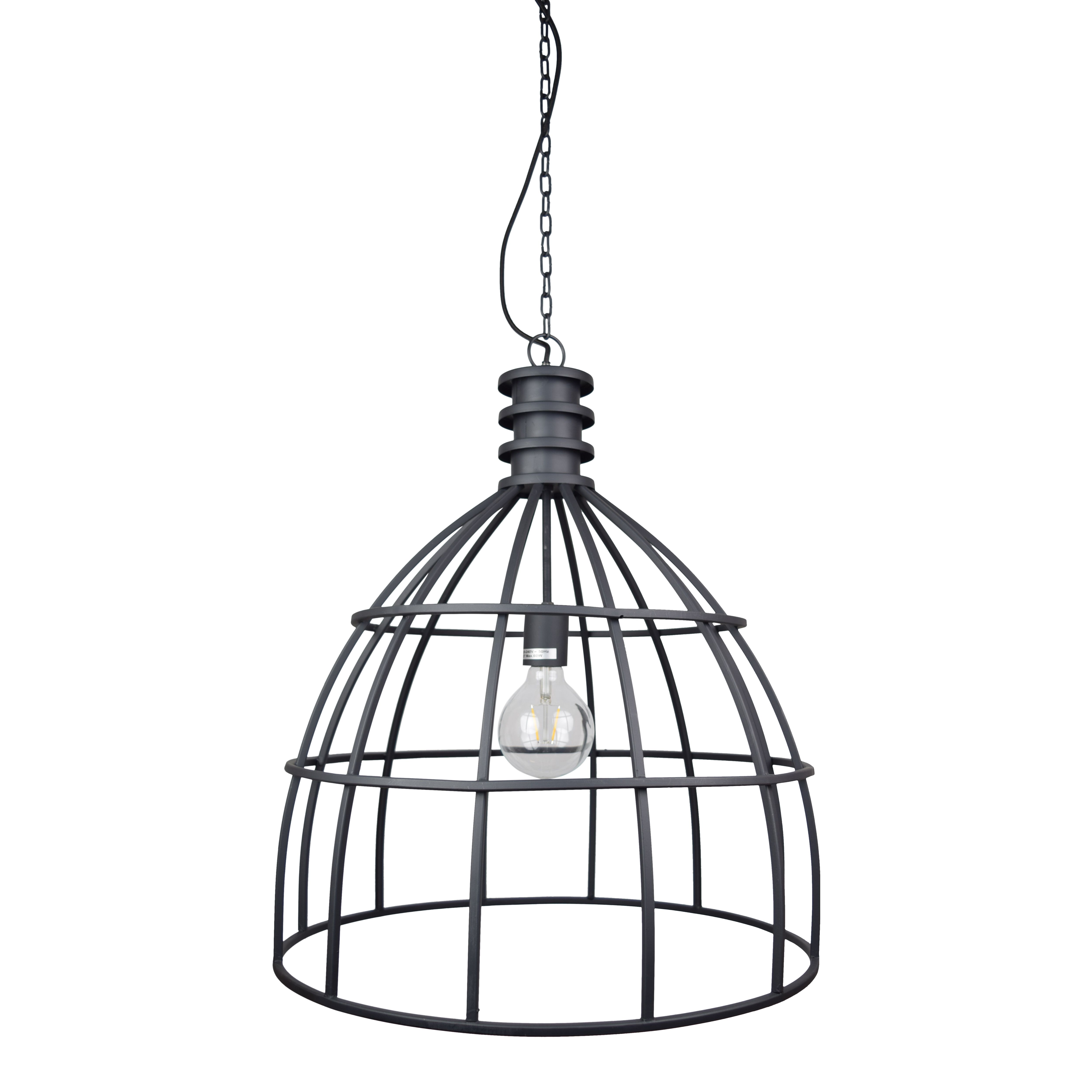 Urban Interiors Hanglamp Tube Ø50 – Vintage Black: Stijlvolle Industriële Sfeer voor elke Kamer