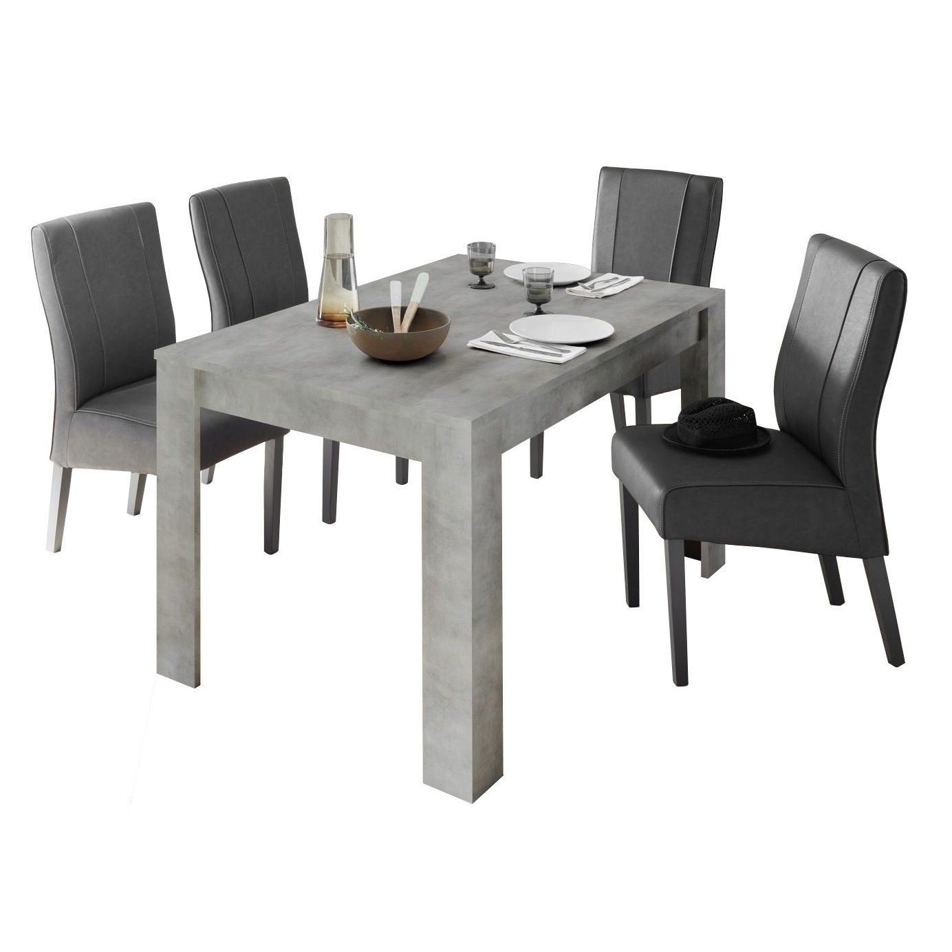 Urbino eettafel 180 cm – Modern grijs betonkleurig design voor elke eetkamer