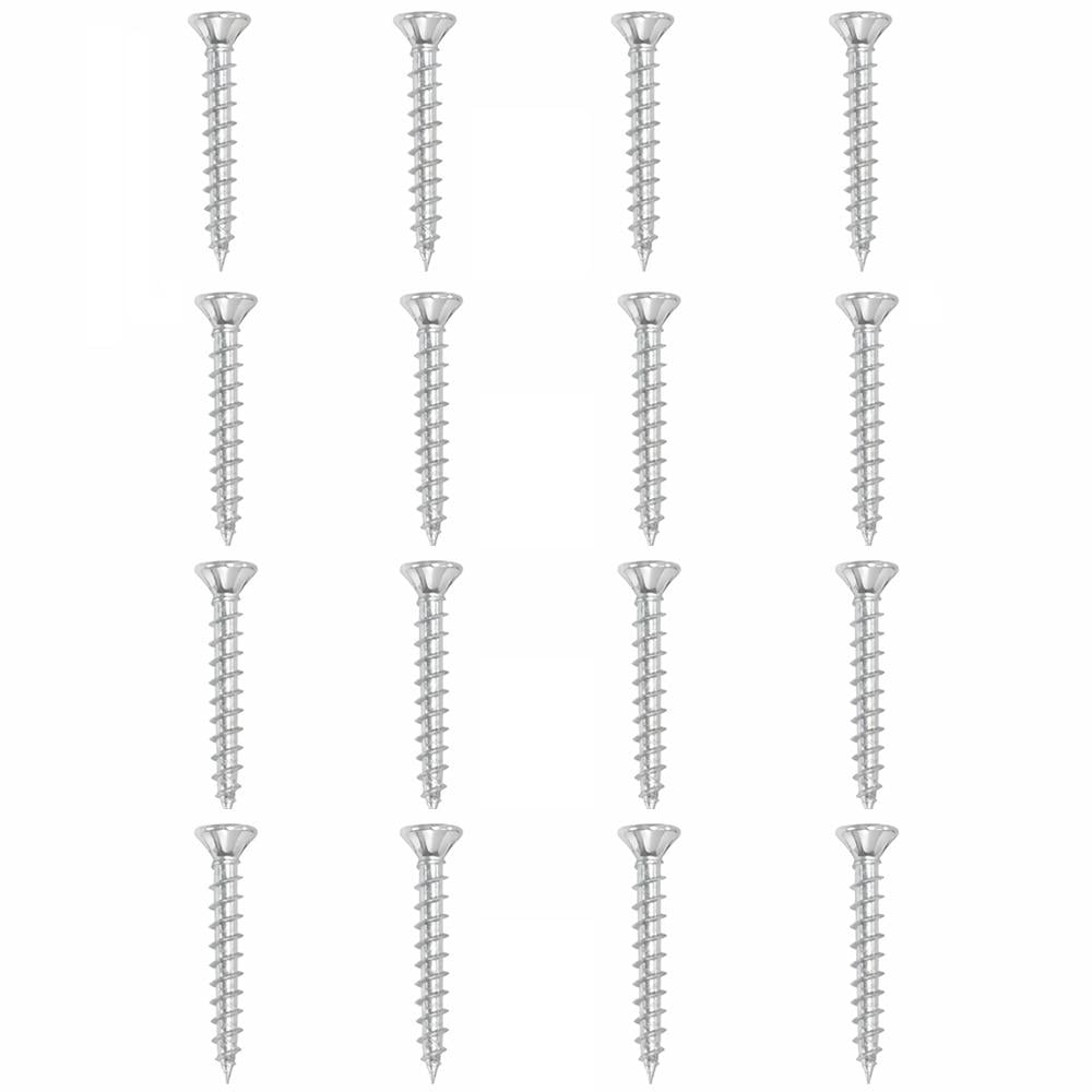 Verzinkte stalen schroeven 0,45 cm × 4 cm – 16‑stukset voor stevige meubelpoten