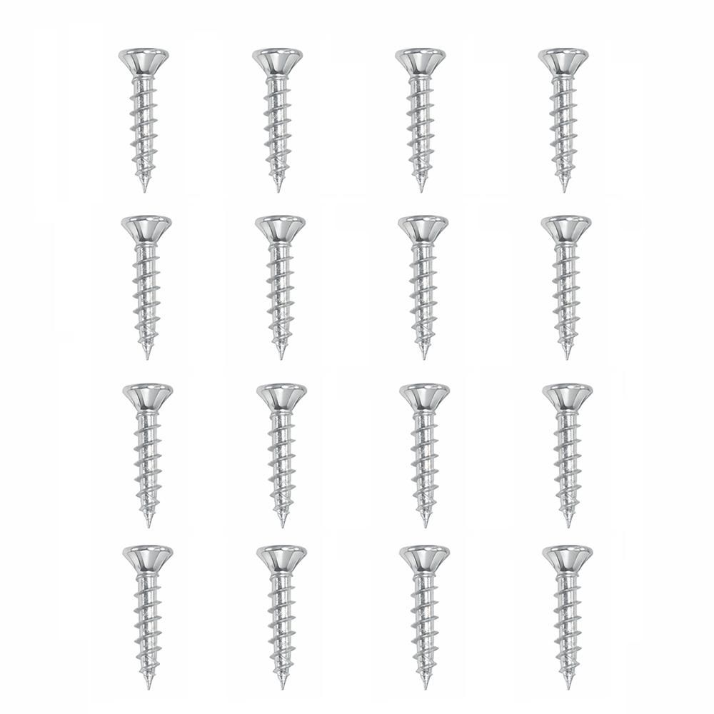 Verzinkte Stalen Schroeven Set – 16 stuks voor Meubelpoten (Ø 0,4 cm, 2 cm)