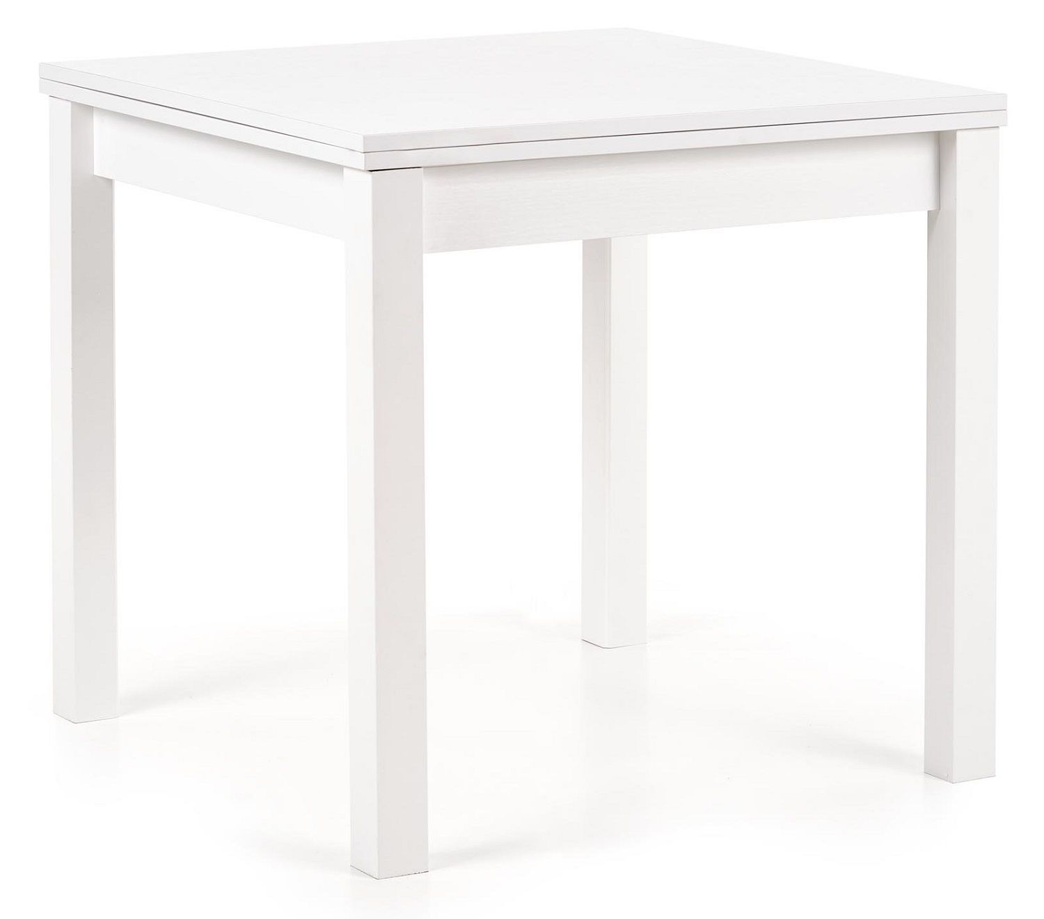 Vierkante eettafel Gracjan – stijlvol, wit en uitschuifbaar (80‑160 cm)
