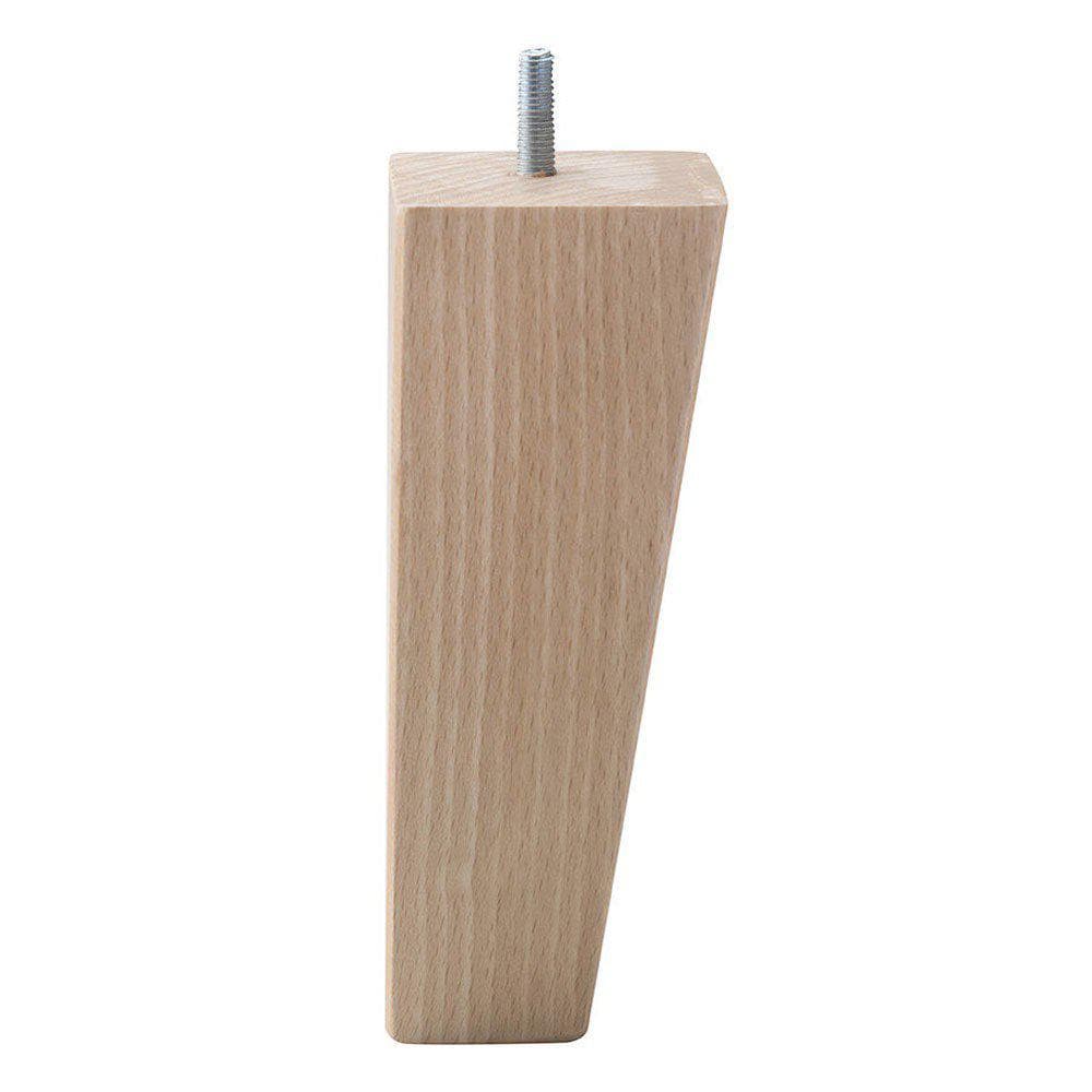 Vierkante meubelpoot van massief hout – 7,5 × 7,5 cm, 20 cm hoog (M8)