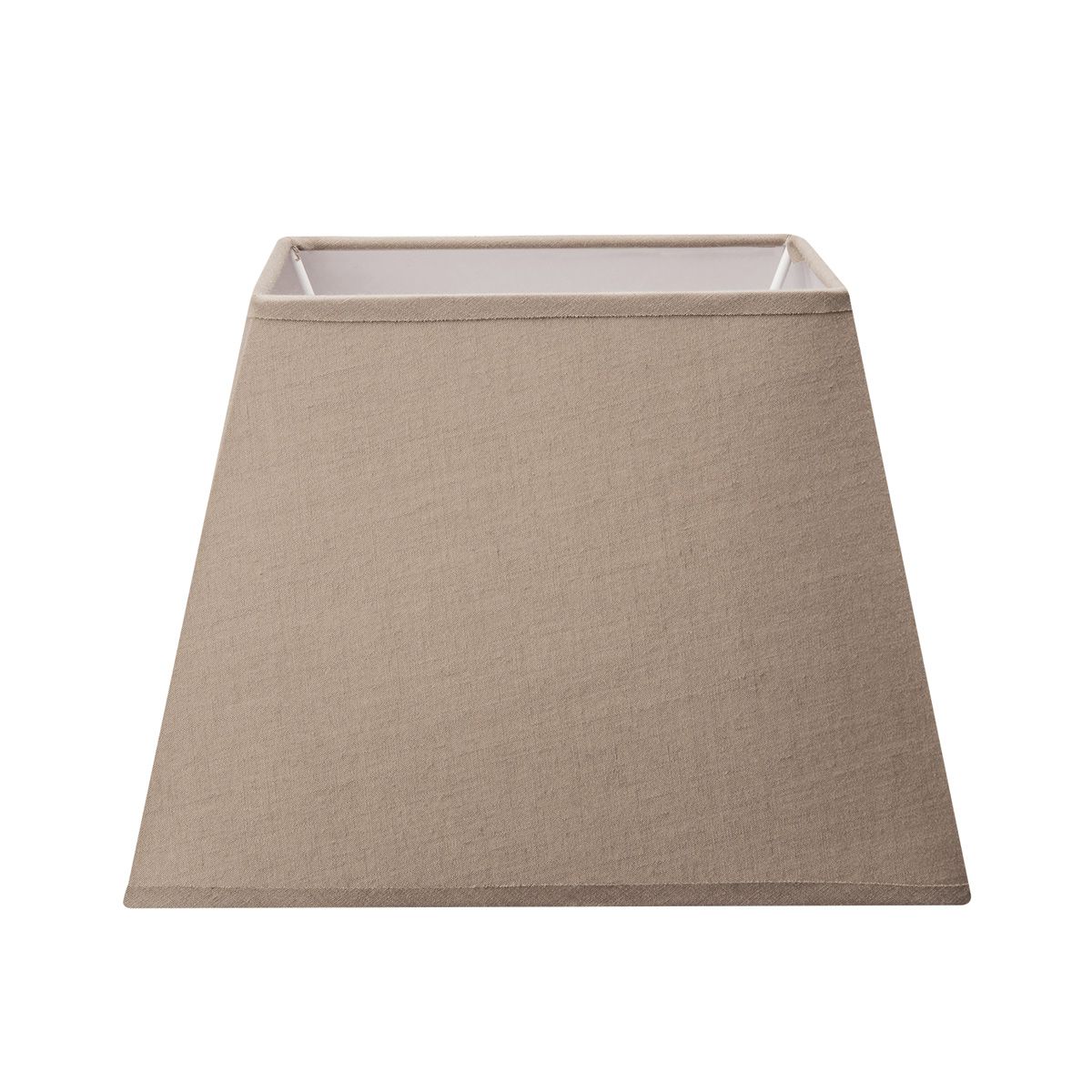 Vierkante Taupe Lampenkap Largo – Handgemaakte Home Sweet Home Lampenkap voor Tafellamp & Wandlamp