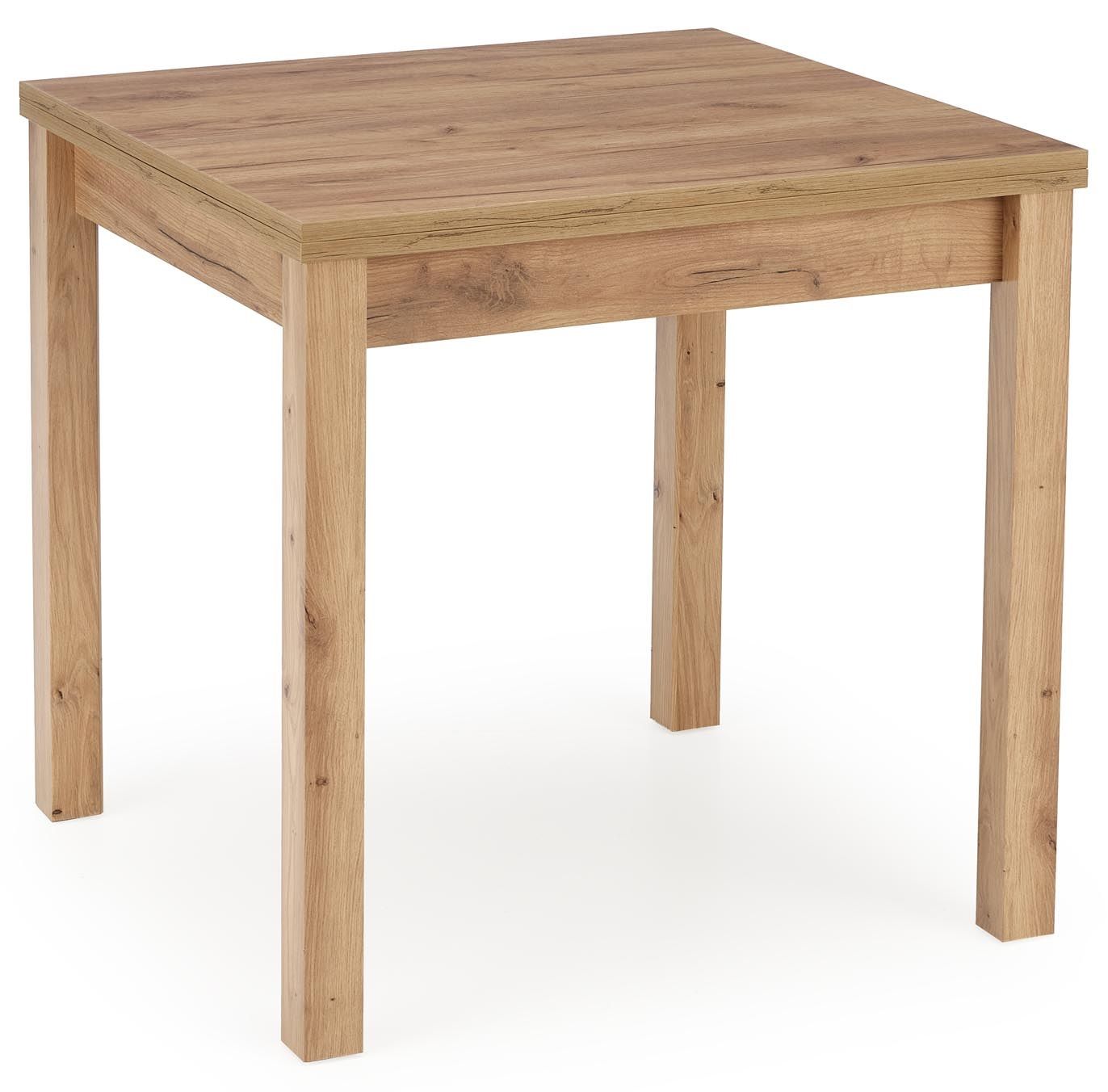 Vierkante uitschuifbare eettafel Gracjan – stijlvolle eiken look voor elk interieur