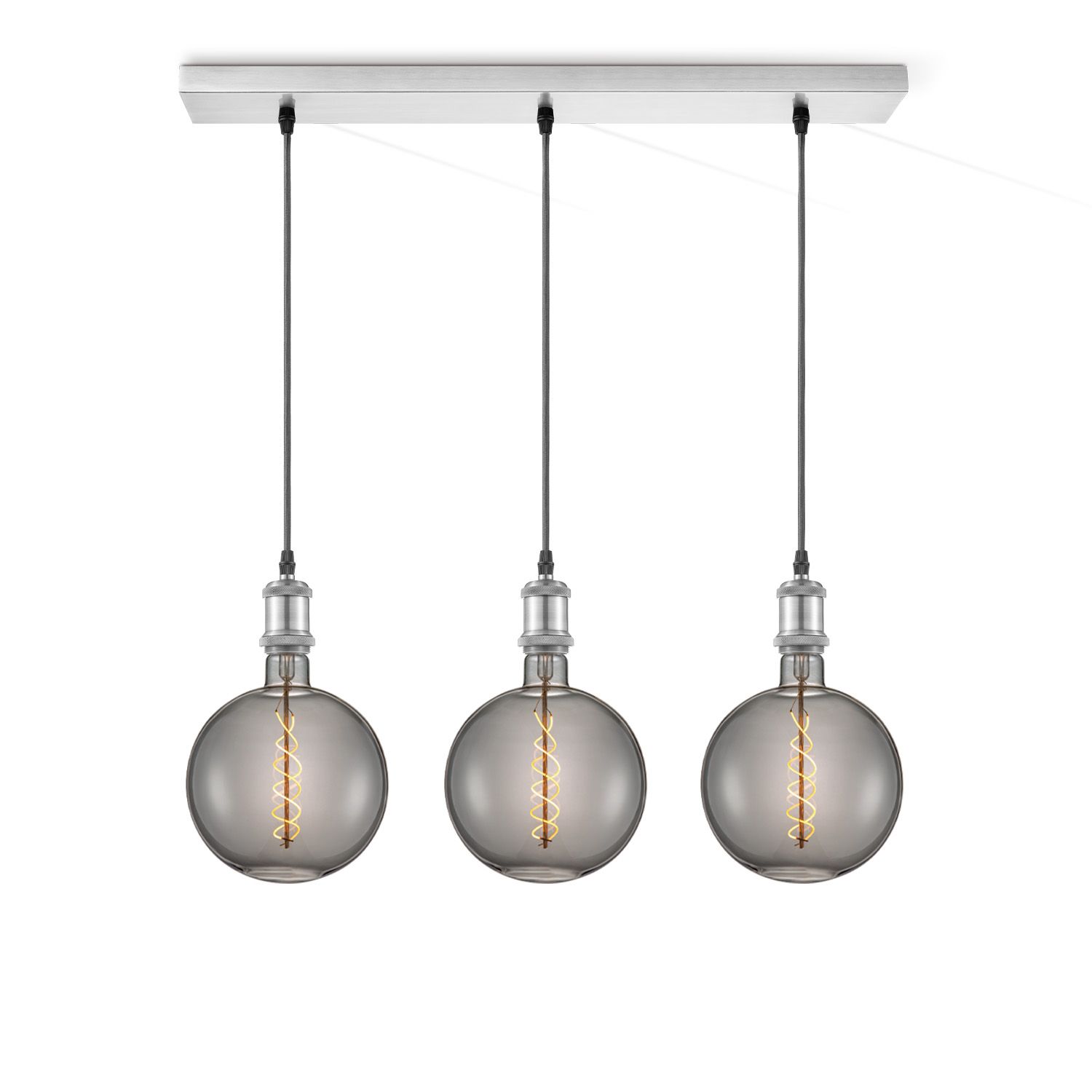 Vintage 3‑lamp hanglamp “Beam Spiral” – stijlvolle sfeer voor elke ruimte