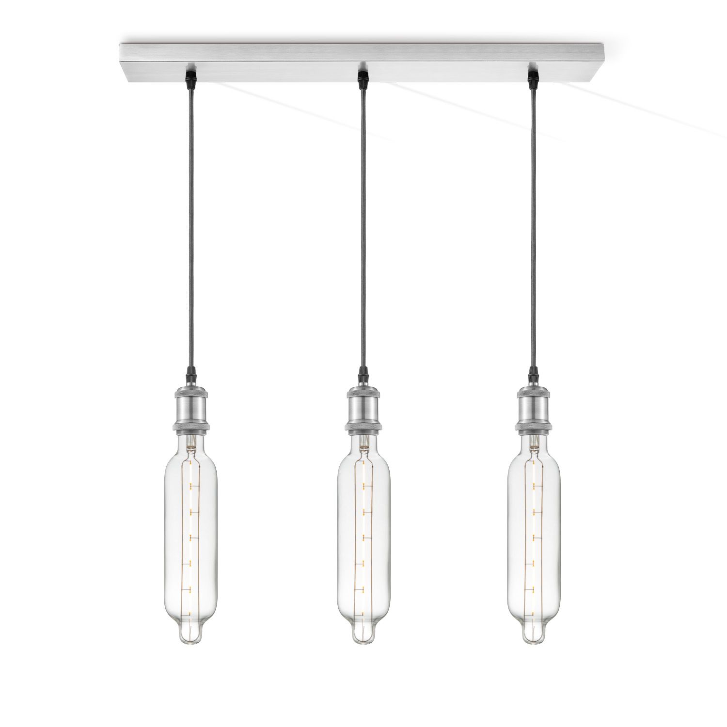 Vintage 3‑Lichts Beam Tube Hanglamp – Warmwitte Sfeerverlichting voor Keuken, Living & Slaapkamer