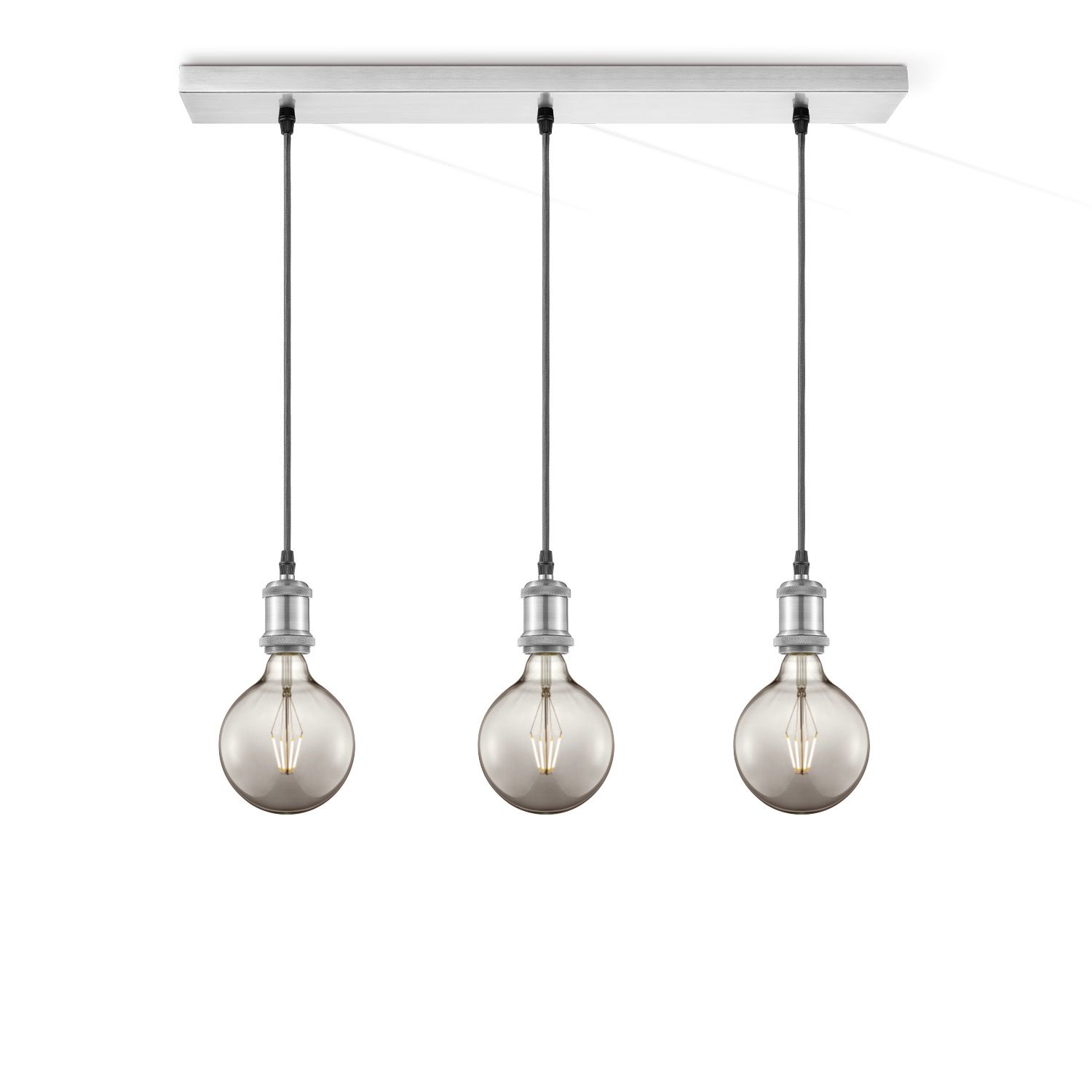 Vintage 3‑Lichts Hanglamp Smoke – Elegante Sfeer voor Keuken, Living & Slaapkamer