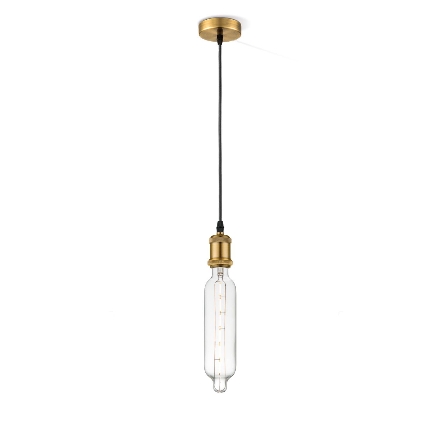 Vintage brons hanglamp met LED – Home Sweet Home