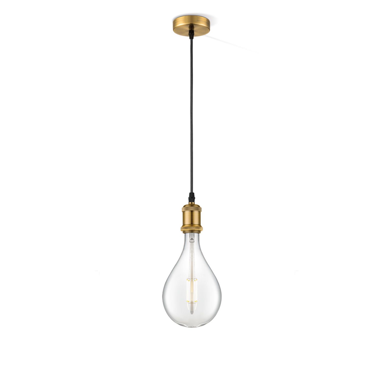 Vintage Pear Hanglamp in Brons – Helder Design voor elke Woonstijl