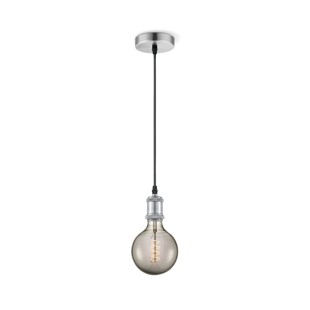 Vintage pendel Home Sweet Home – mat staal, jouw urban design twist
