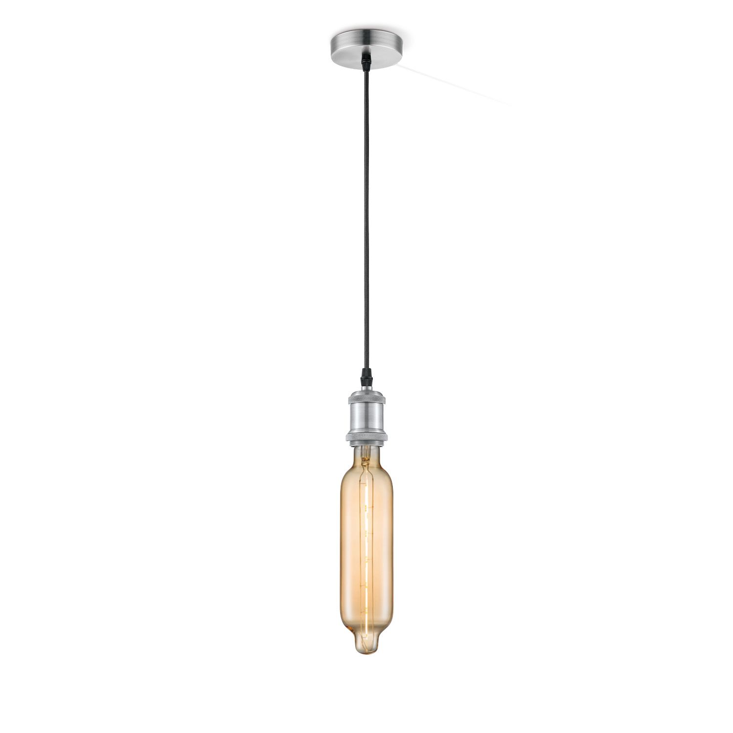 Vintage Tube Hanglamp in Amber – Urban & Tijdloos Design