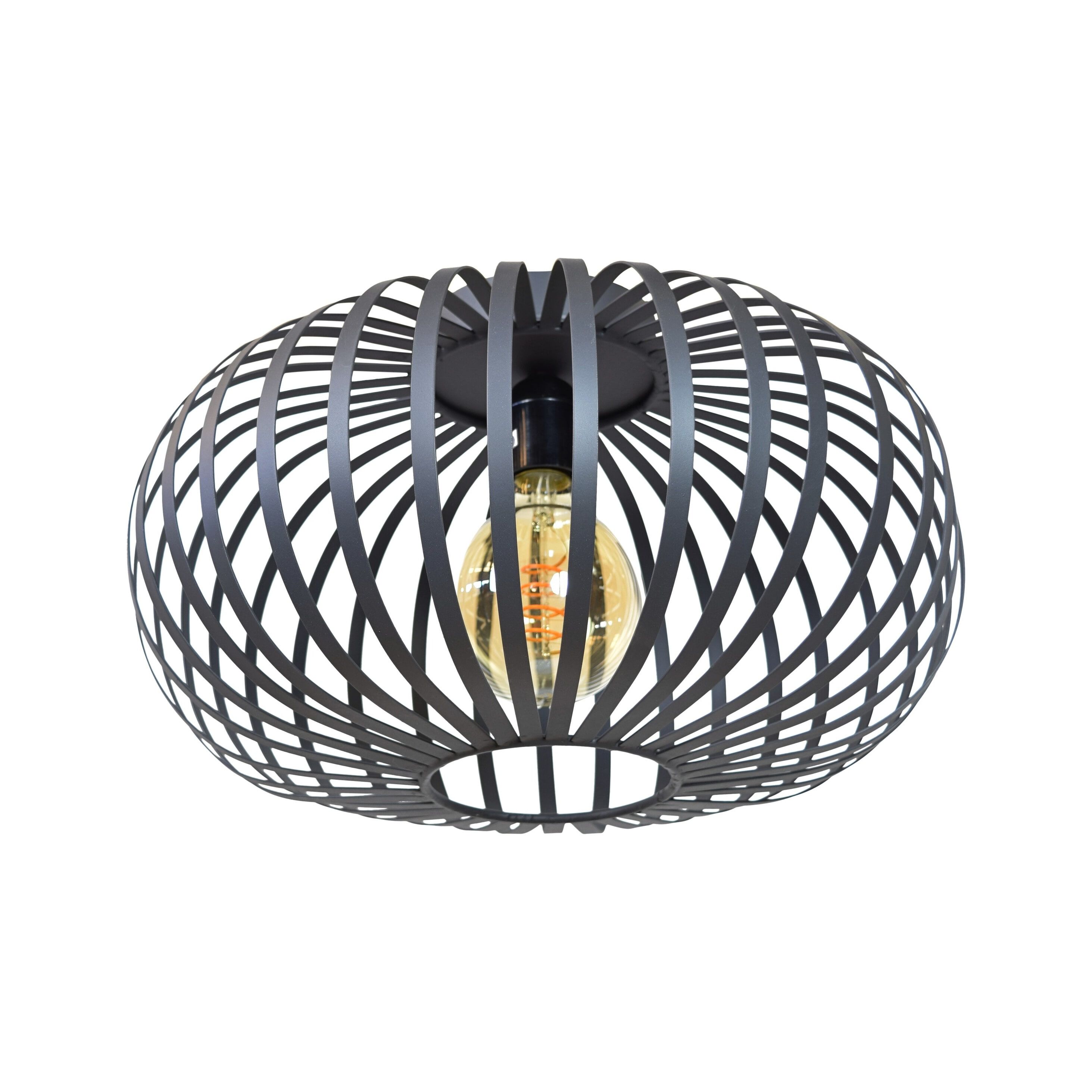 Vintage zwarte plafondlamp Flow van Urban Interiors – stijlvolle verlichting voor elk interieur