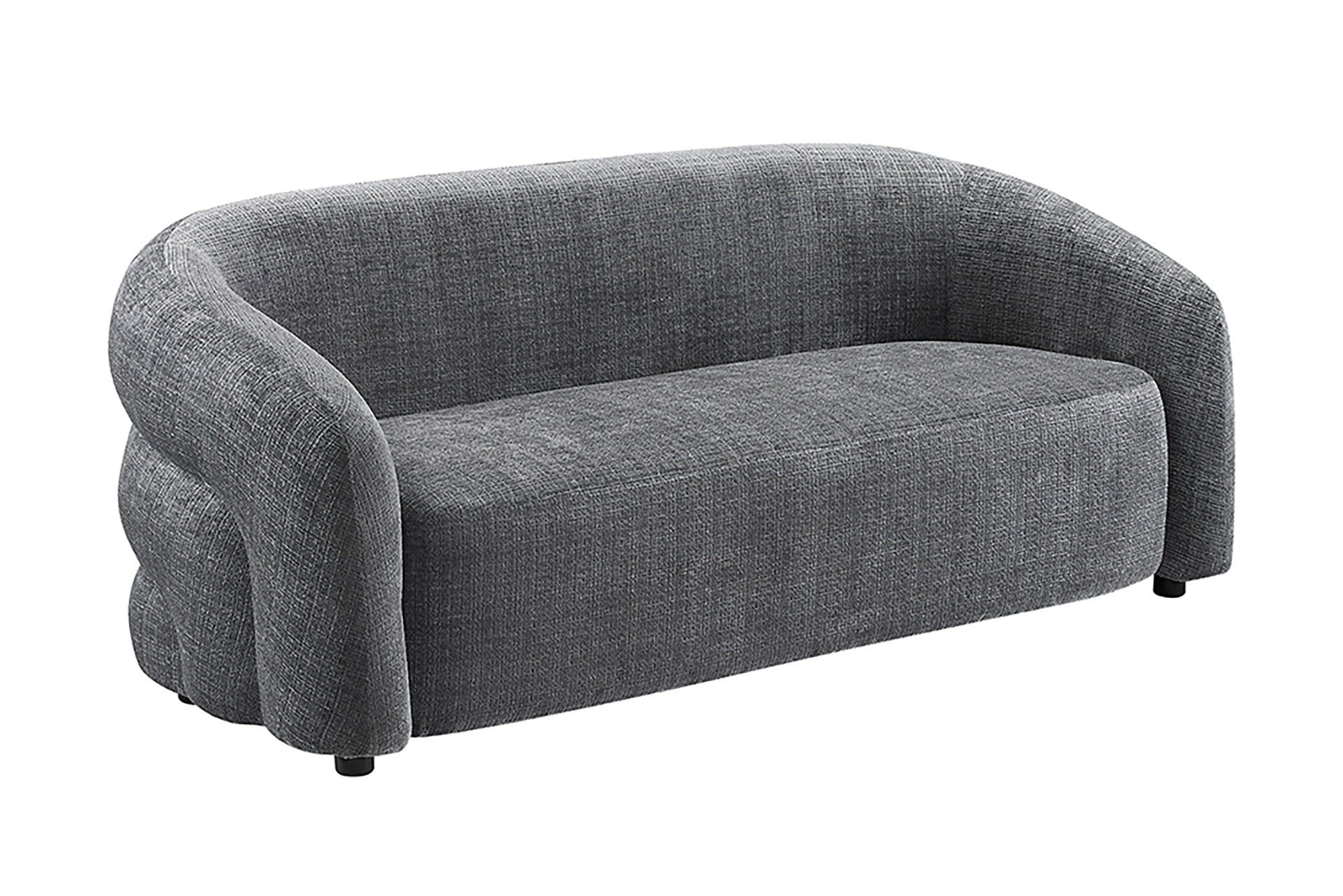 VOQUE 200 cm 3‑zits chenillebank – stijlvol grijs van Invicta Interior