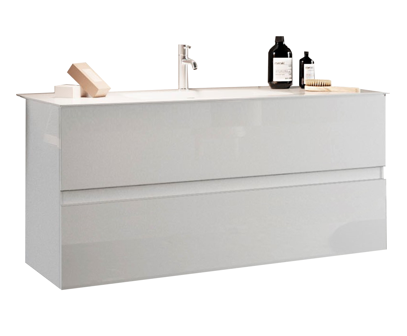 Vrijhangende wastafel START – Strak design en slimme functionaliteit, 101 cm breed