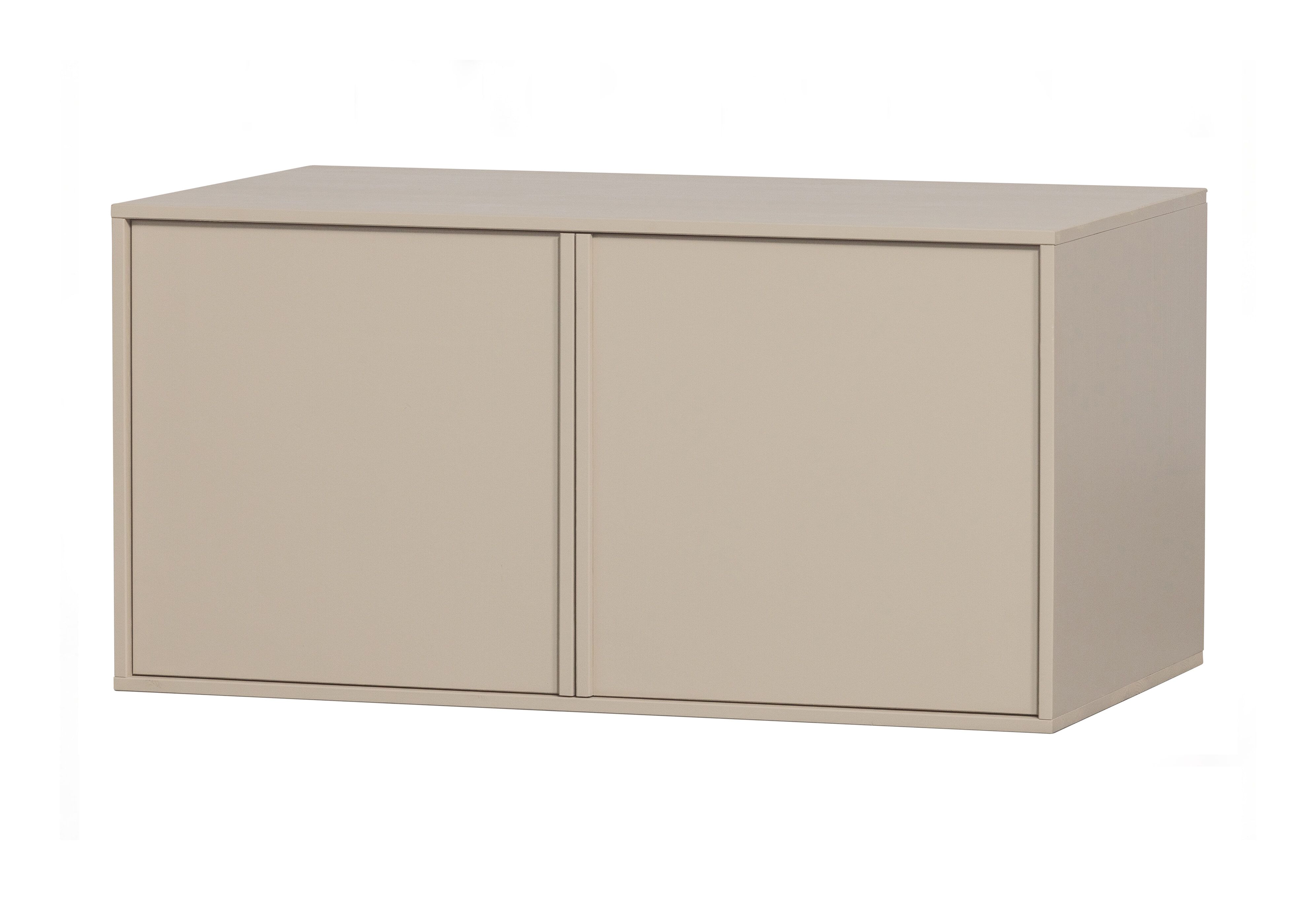 vtwonen Daily Closet Double – Strakke Opbergkast in Dakargrau (50 × 100 cm)