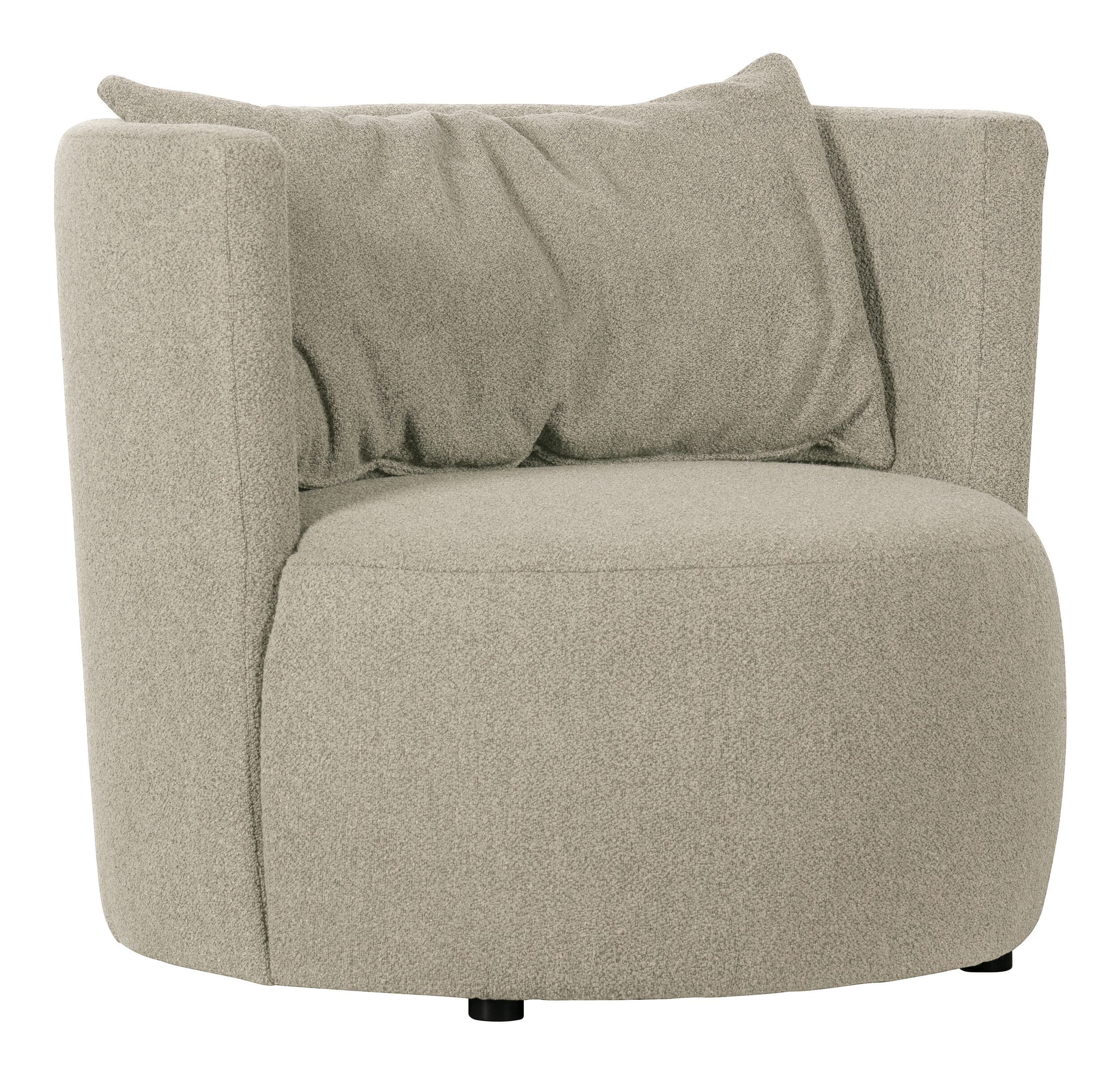 vTwonen Explore Fauteuil Bouclé – Comfort in Natuurlijke Stijl
