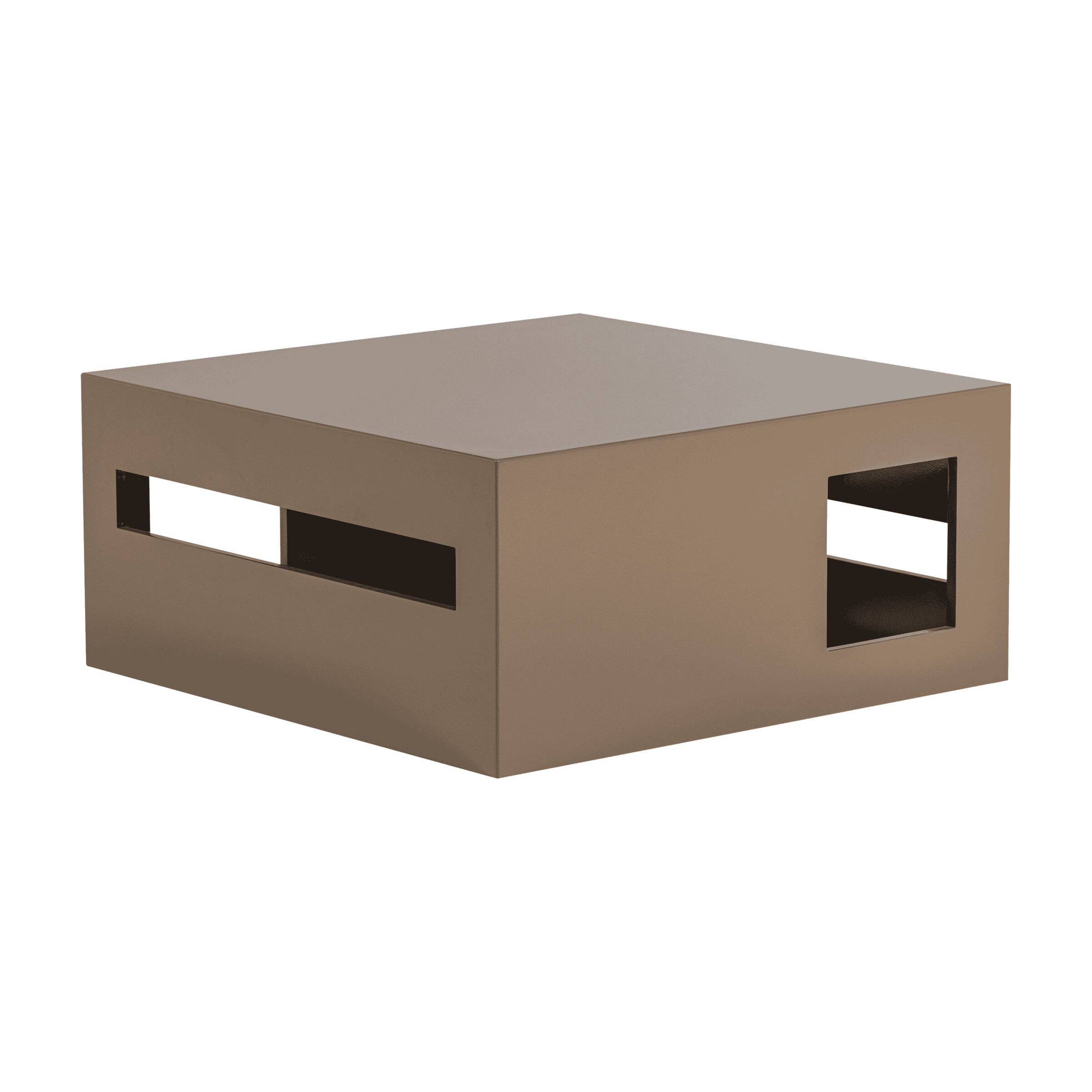 vtwonen Salontafel Modern 88 × 88 cm – Zand, vierkant, hoogglans