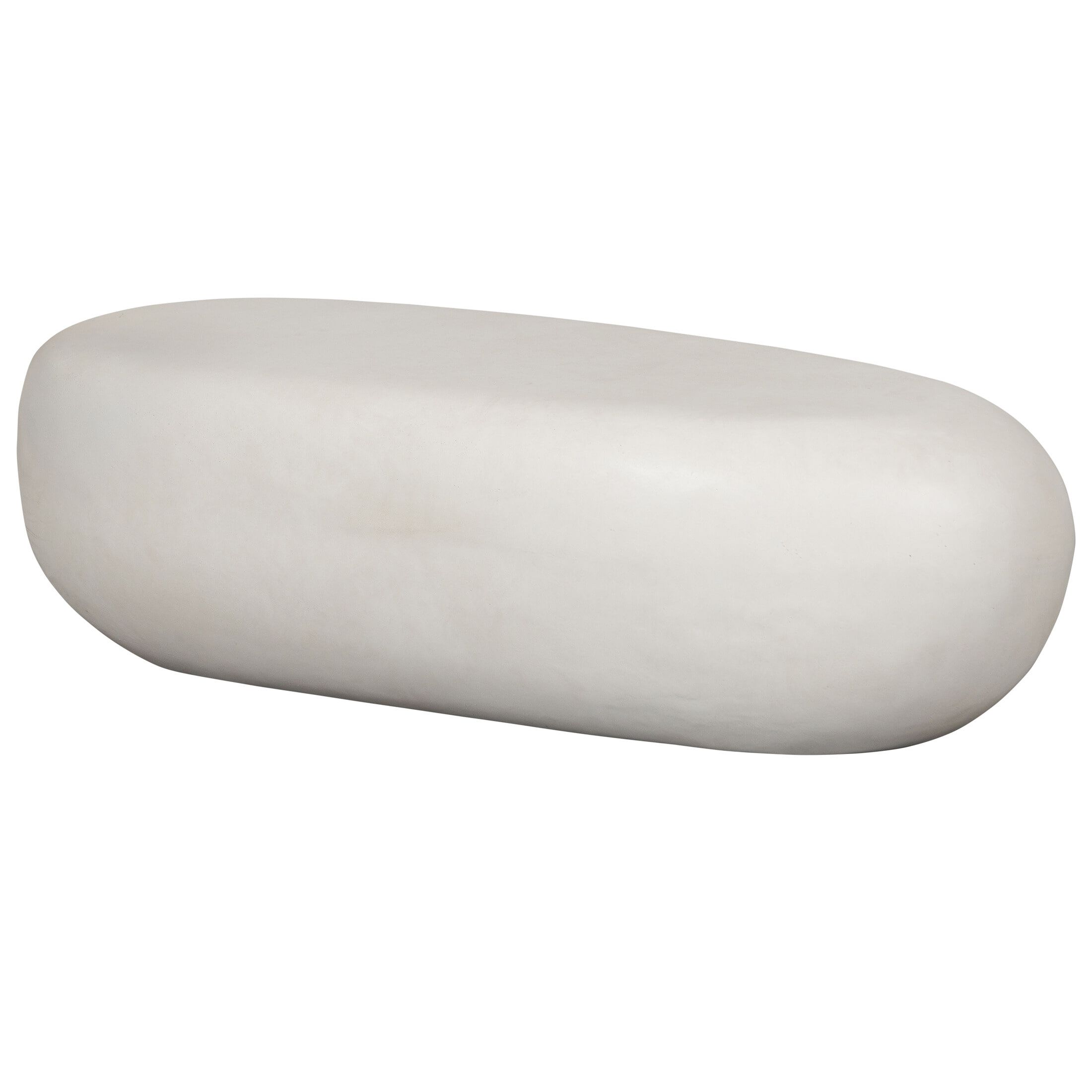 vtwonen Salontafel Pebble Betonlook – Moderne wit‑witte organische blikvanger