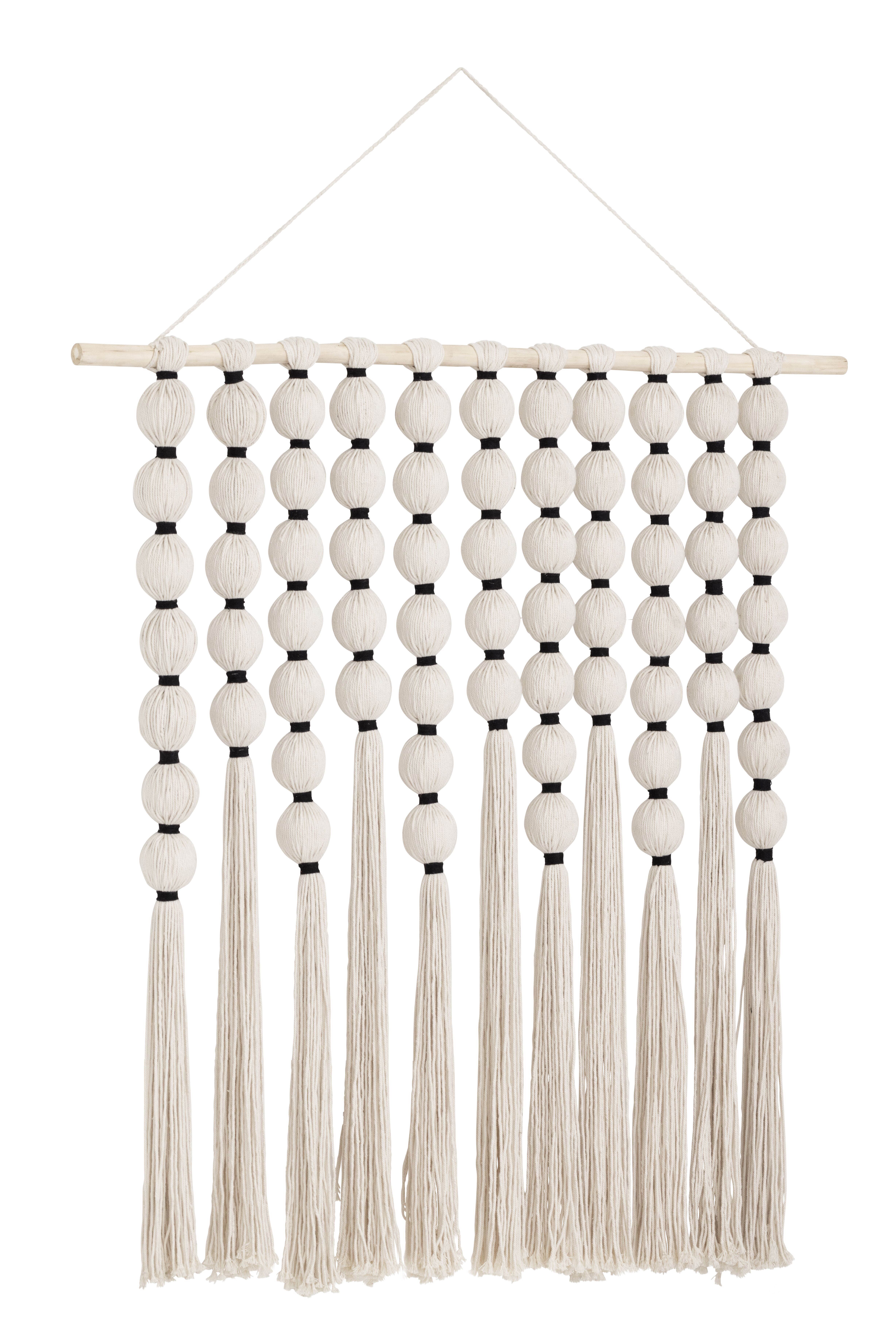 Wanddecoratie Jamaica van MUST Living – Fris Wit Katoen 120 cm