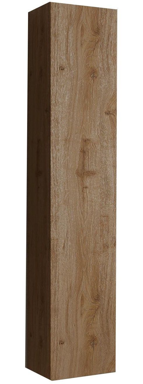 Wandkast Hamburg – Strakke Badkameropslag in Eikenbruin (138 cm)