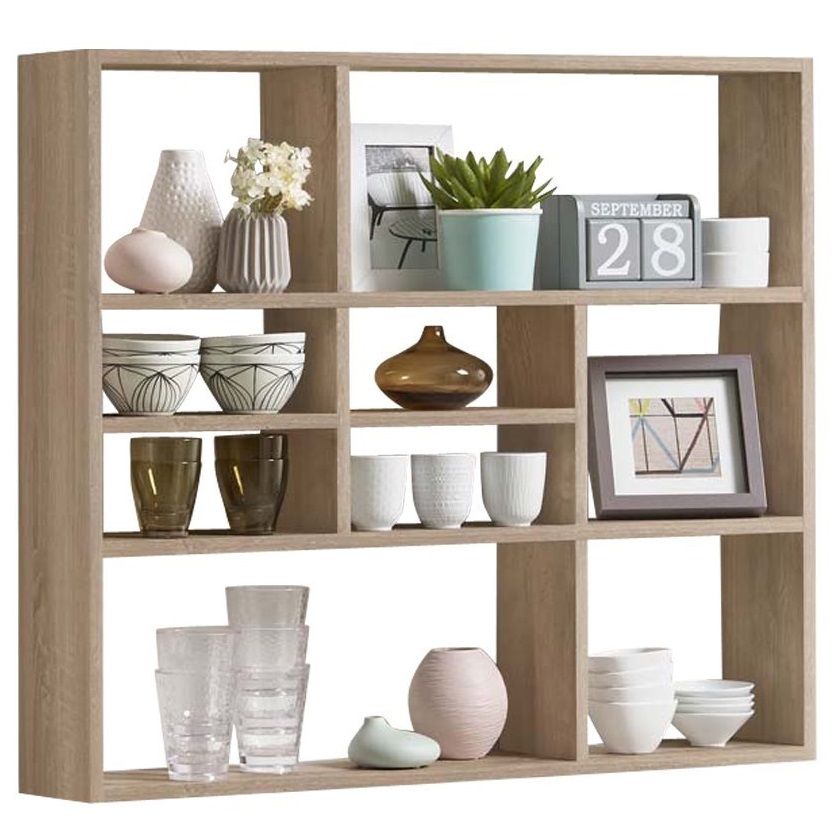 Wandrek Lussy – Modern eiken boekenkast 90 cm – FD Furniture