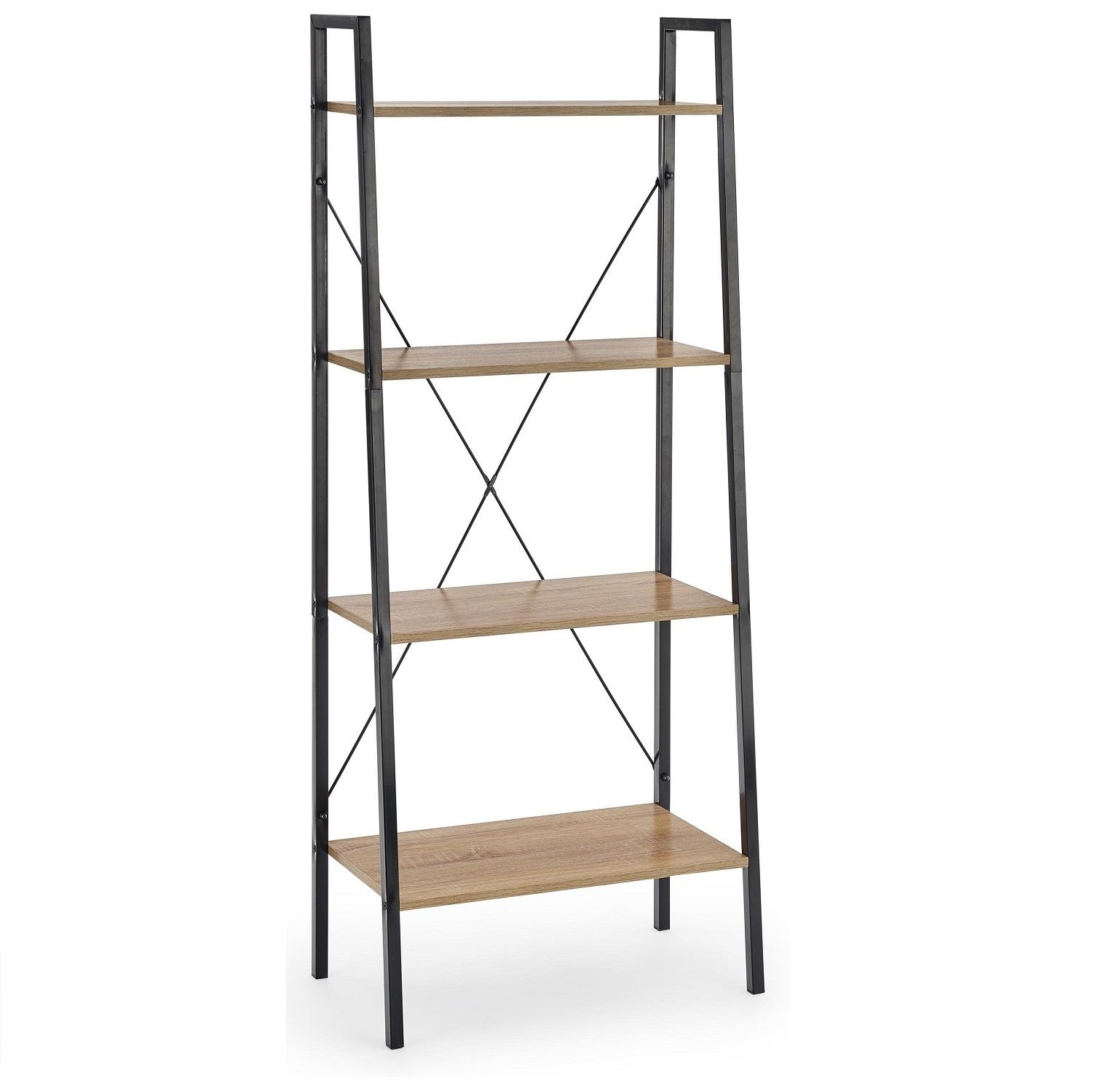 Wandrek Narvik 2 – Strak eiken wandmeubel van 148 cm hoogte